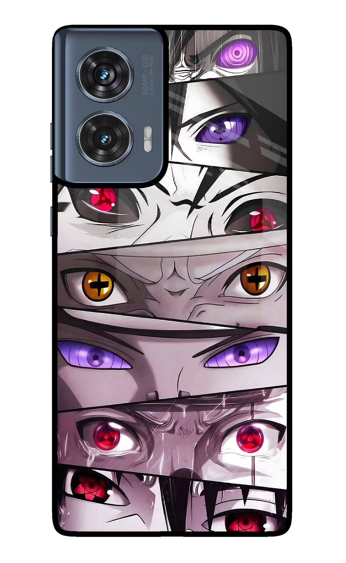 Naruto Anime Moto Edge 50 Fusion Glass Case Back Cover by Casekaro