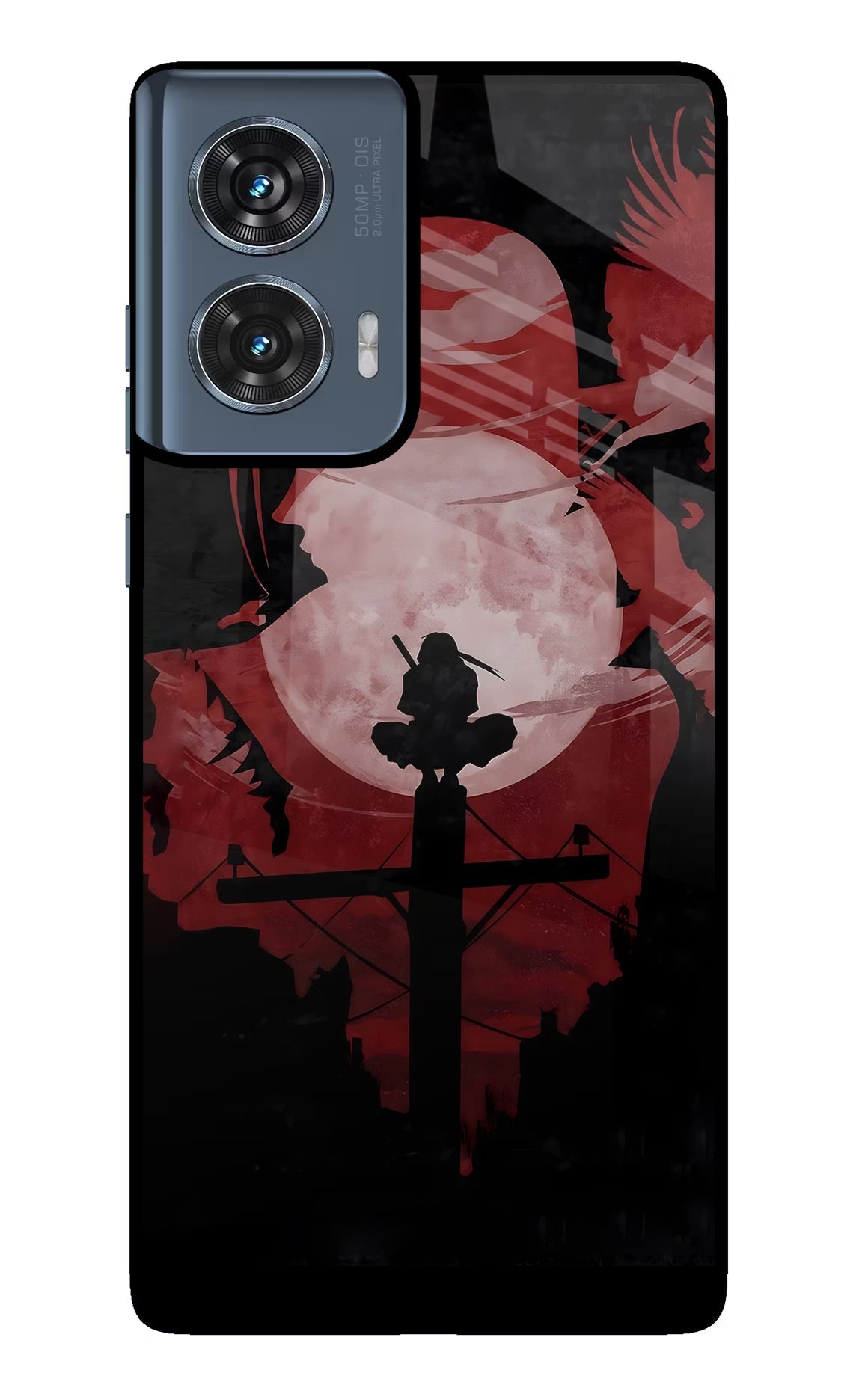 Naruto Anime Moto Edge 50 Fusion Glass Case Back Cover by Casekaro