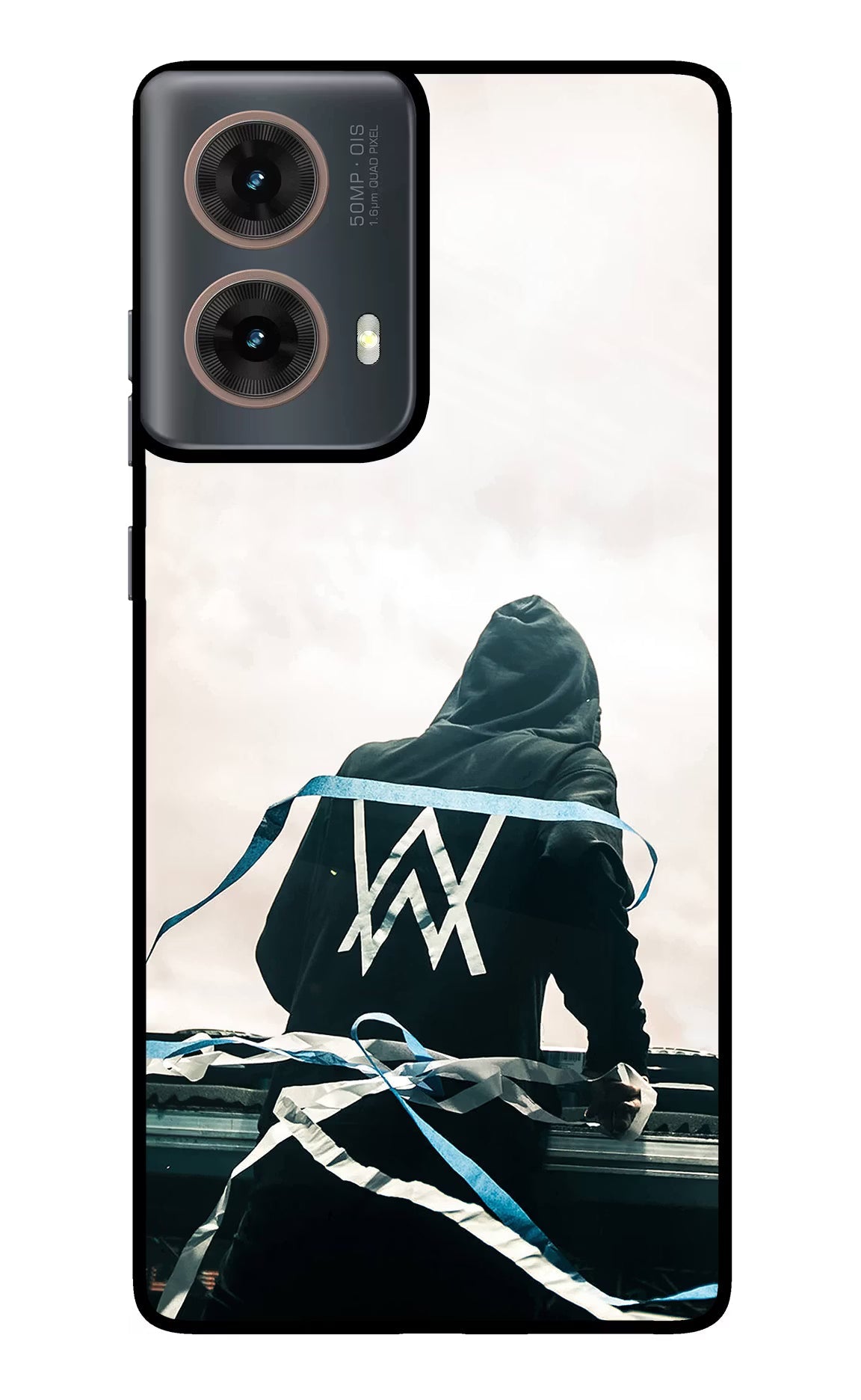 Alan Walker Motorola G85 Glass Case Back Cover by Casekaro