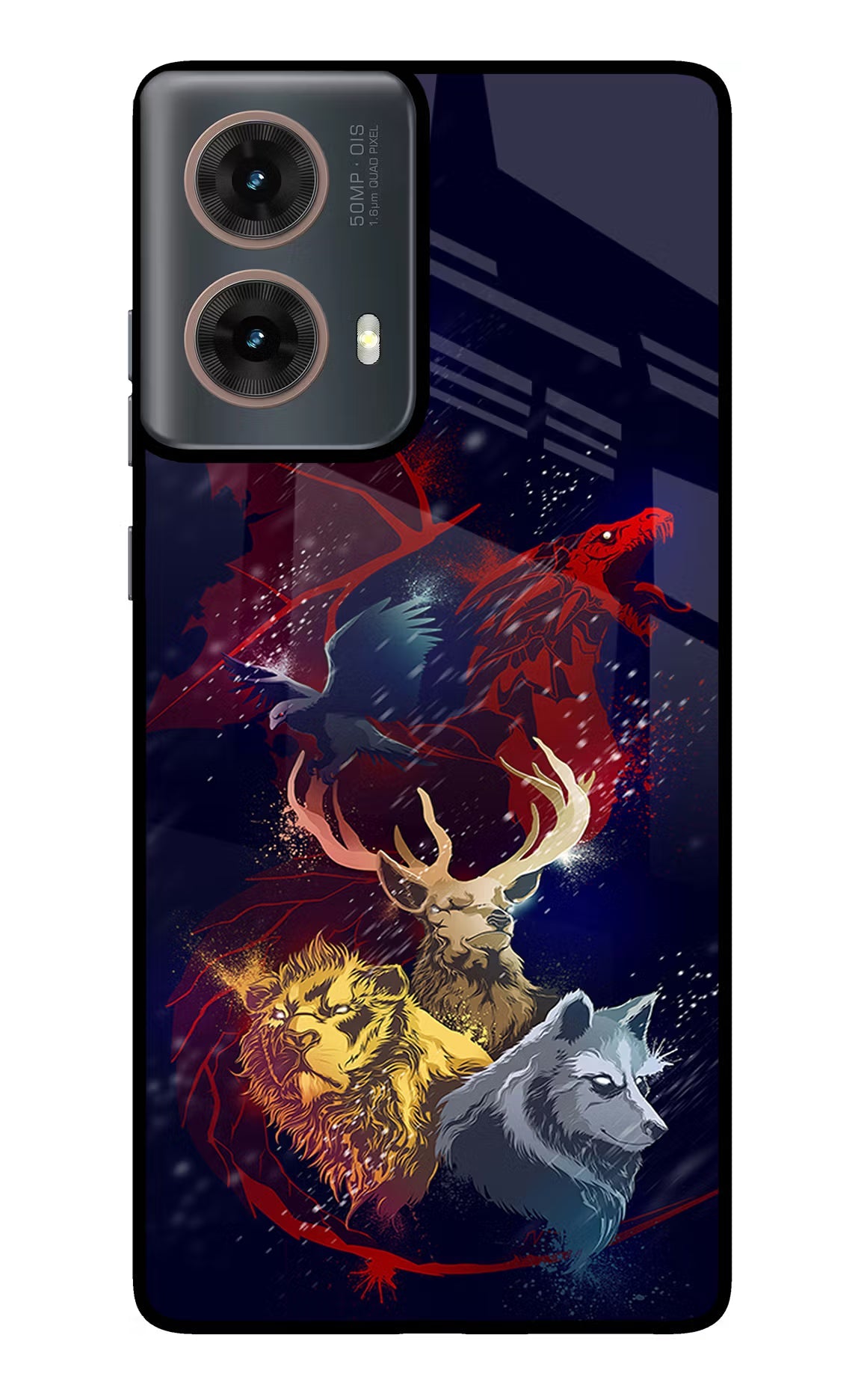 Game Of Thrones Motorola G85 Glass Case Back Cover by Casekaro