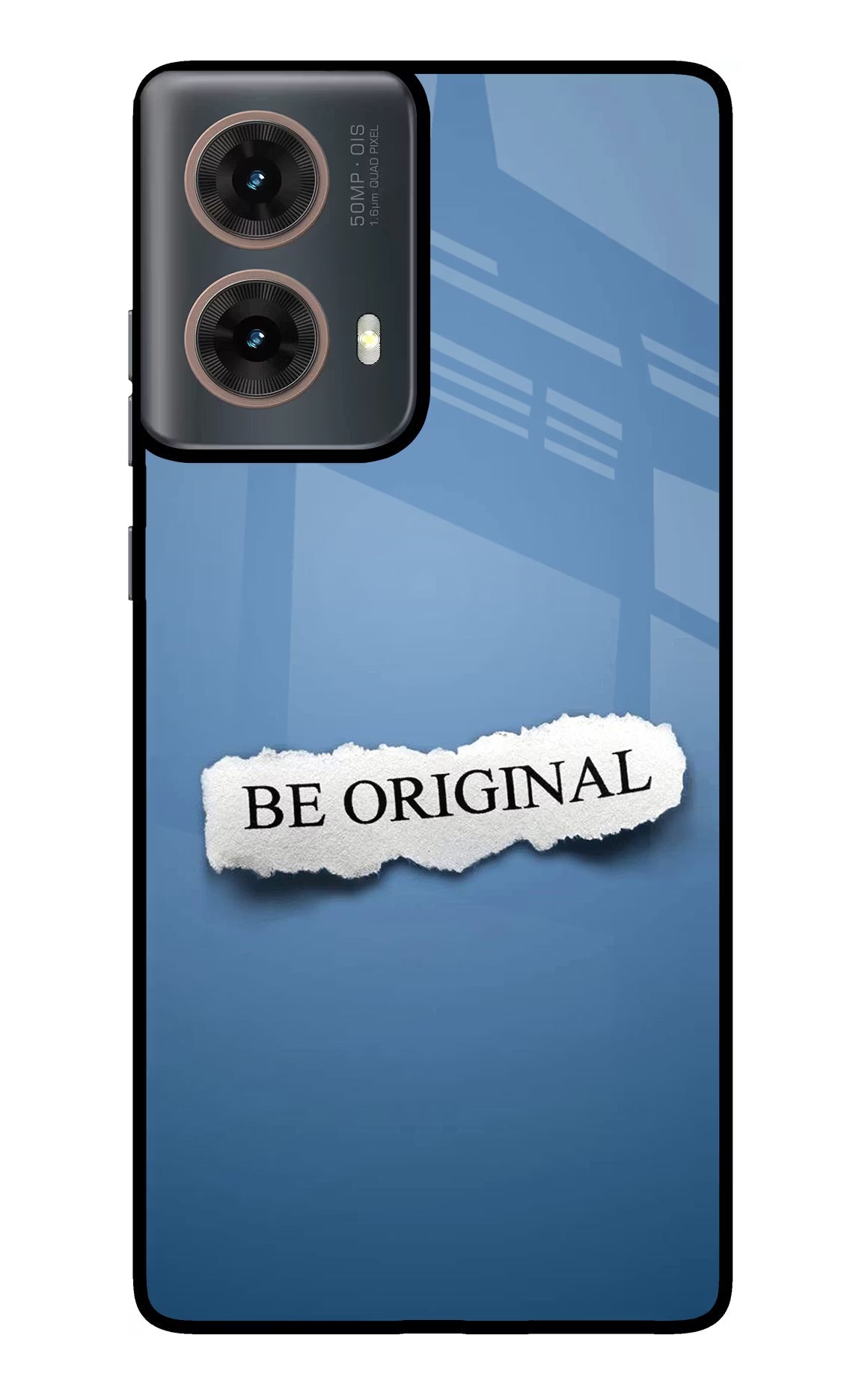 Be Original Motorola G85 Glass Case Back Cover by Casekaro