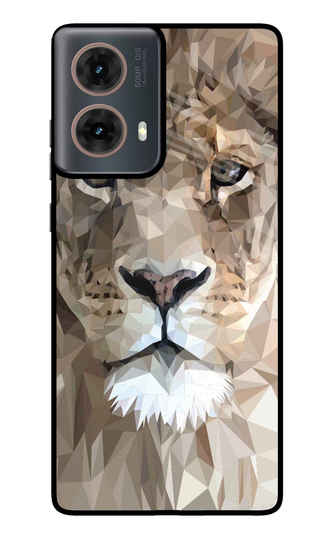 Lion Art Motorola G85 Glass Case Back Cover by Casekaro