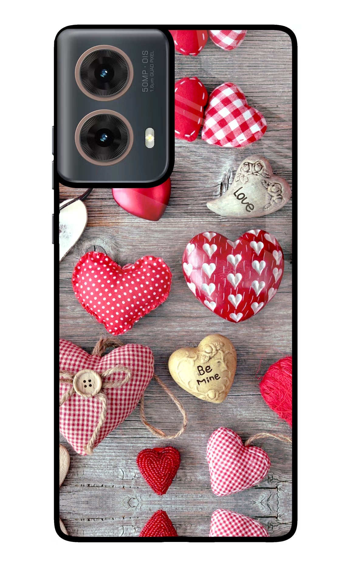Love Wallpaper Motorola G85 Glass Case Back Cover by Casekaro