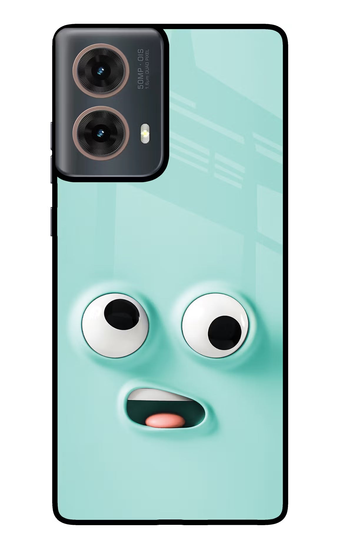 Funny Cartoon Motorola G85 Glass Case Back Cover by Casekaro