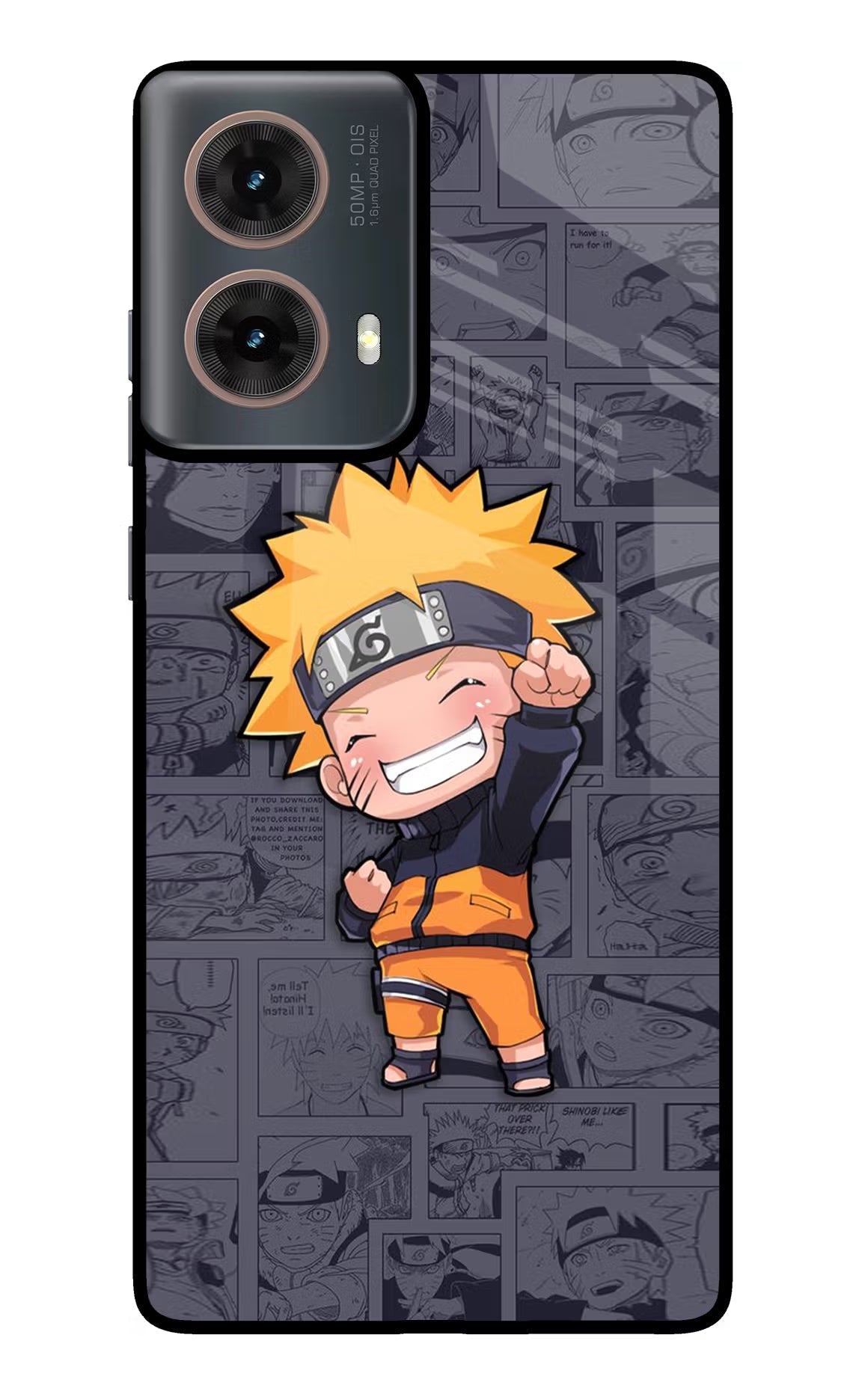 Chota Naruto Motorola G85 Glass Case Back Cover by Casekaro