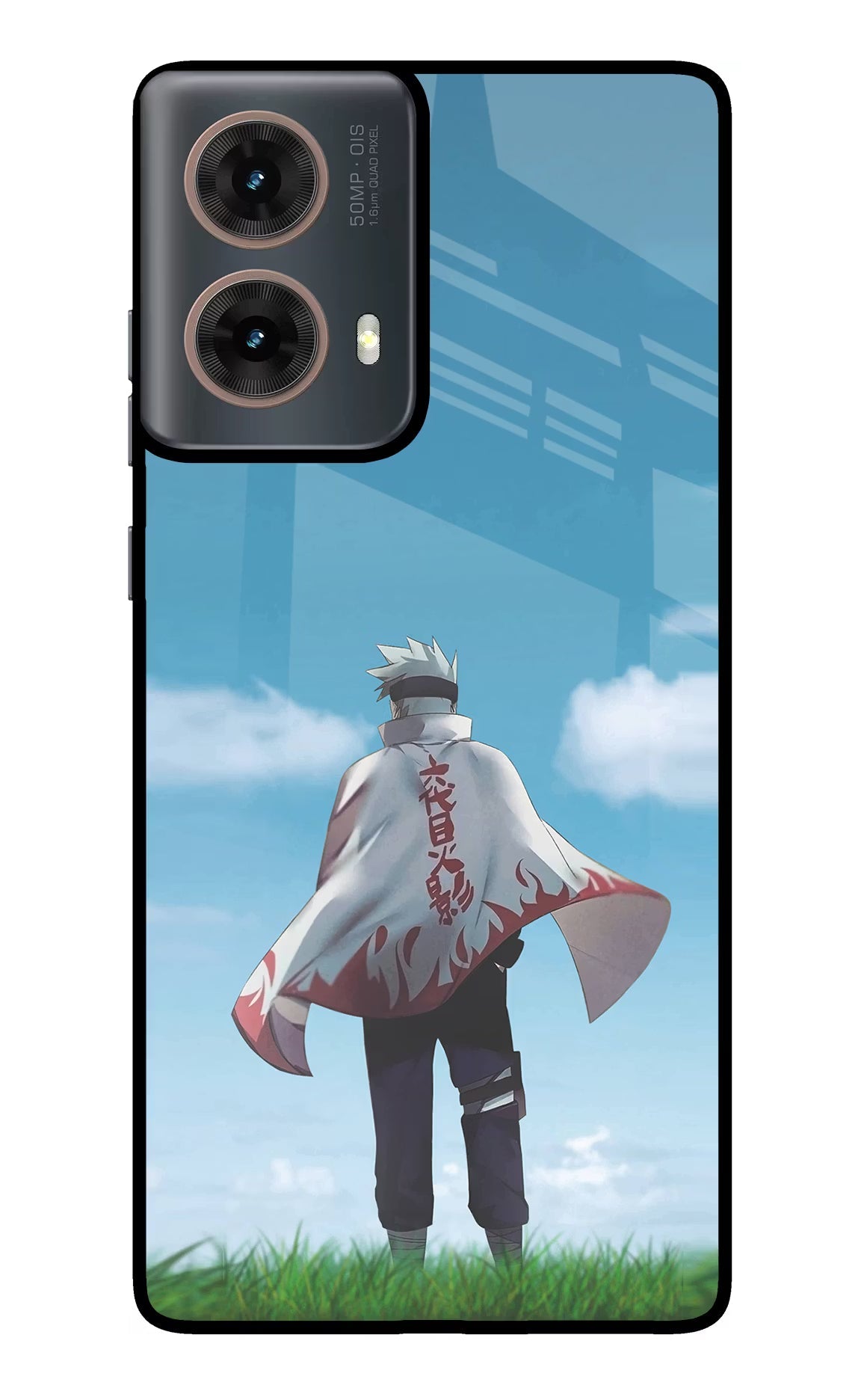 Kakashi Motorola G85 Glass Case Back Cover by Casekaro