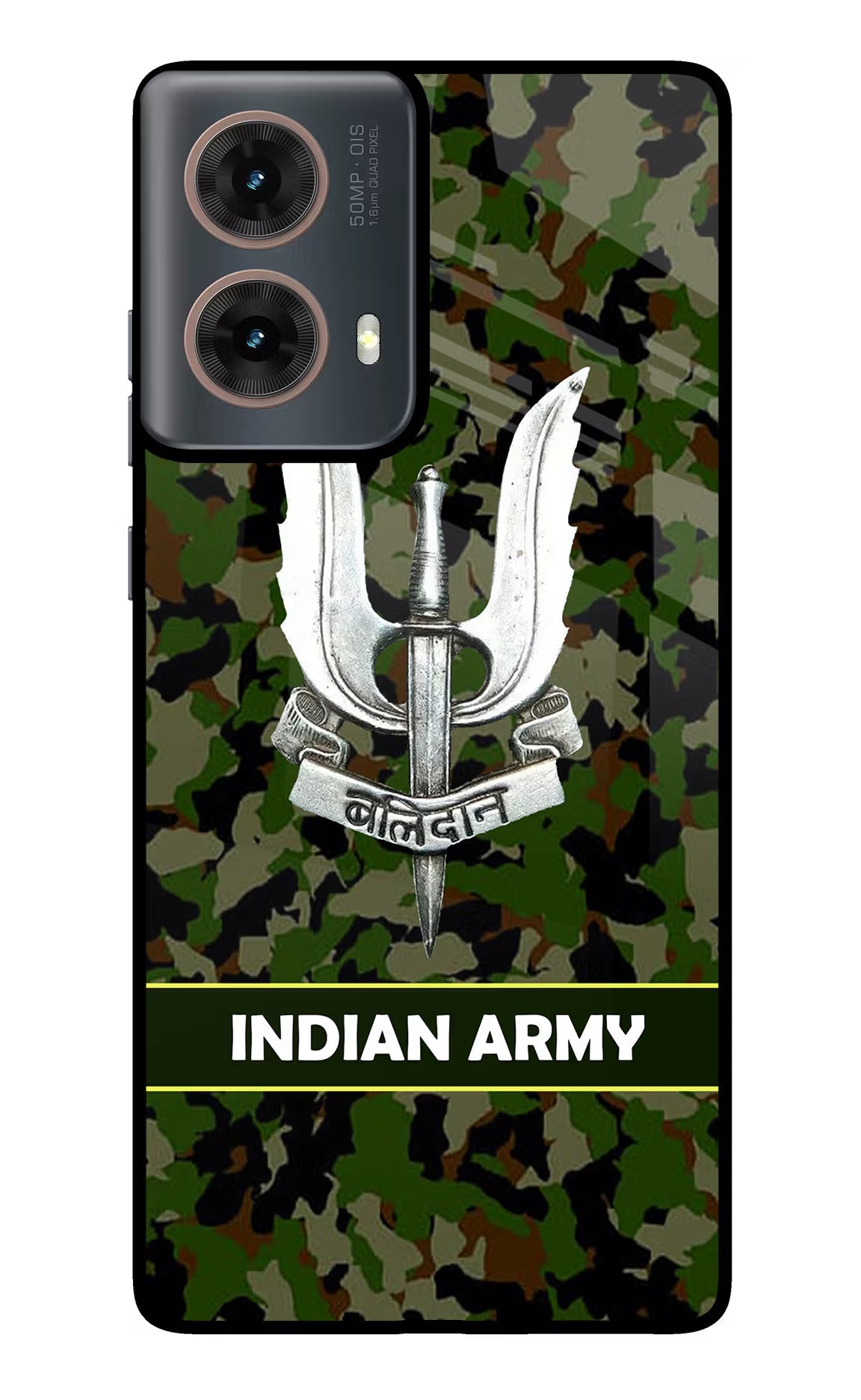 Balidan Indian Logo Motorola G85 Glass Case Back Cover by Casekaro