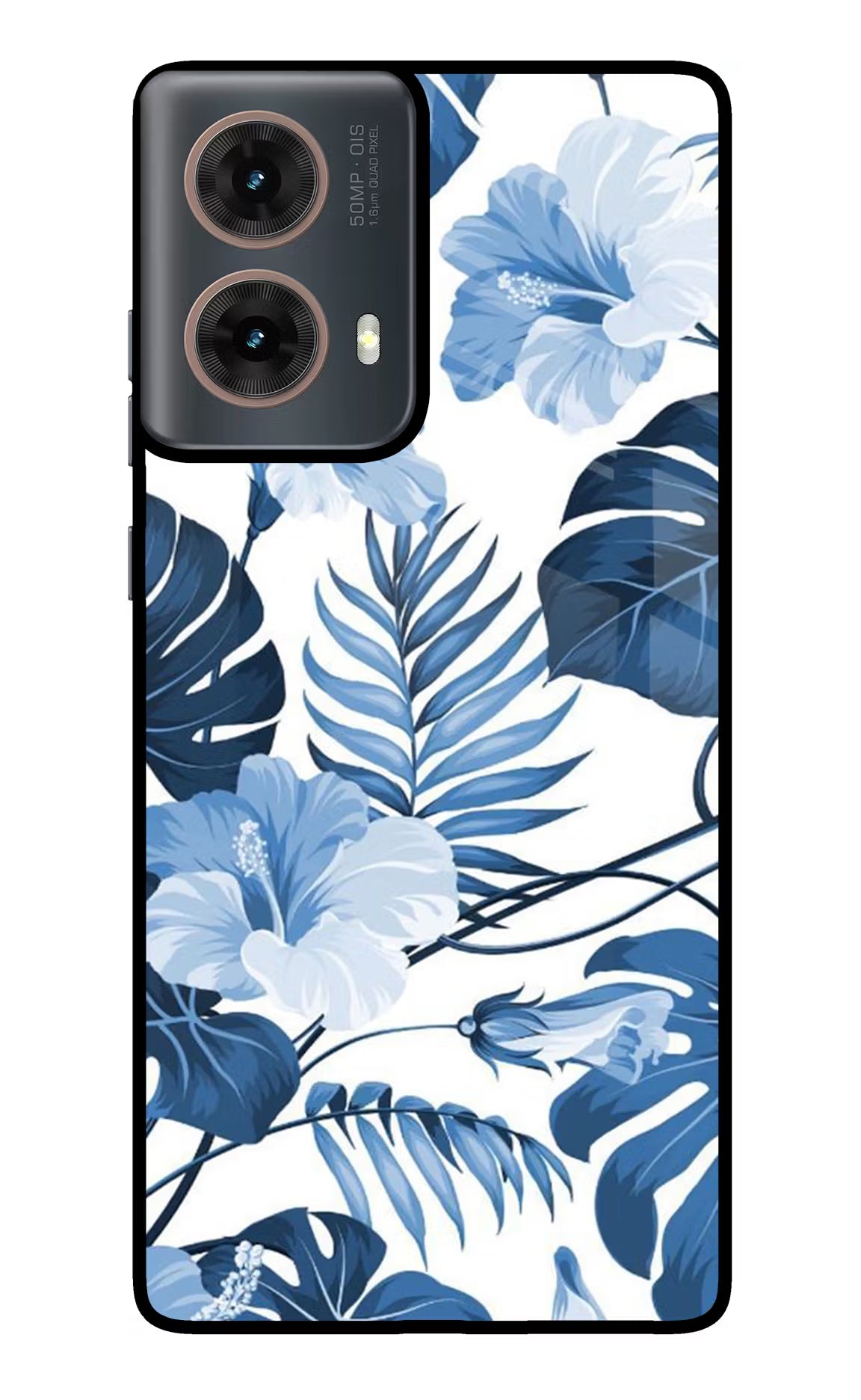 Fabric Art Motorola G85 Glass Case Back Cover by Casekaro