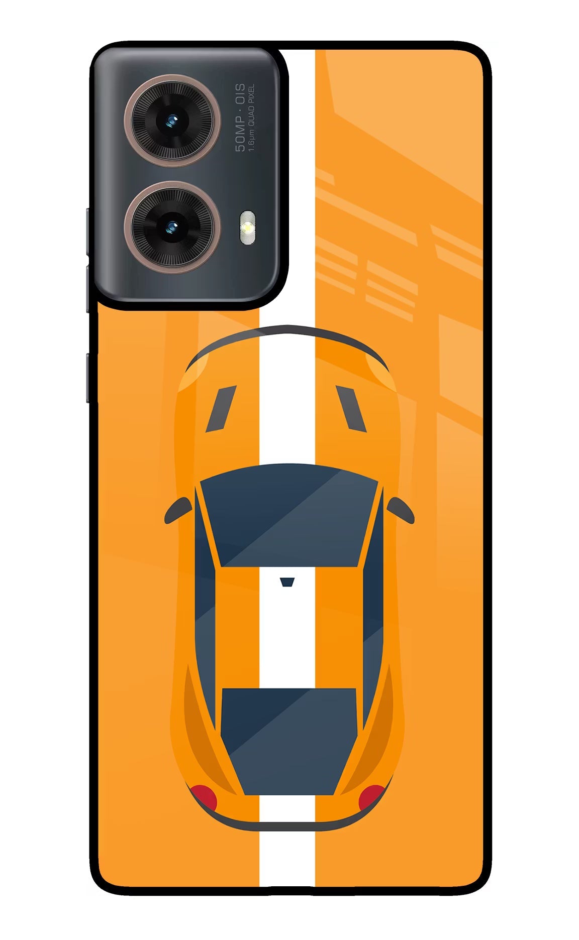 Highway Pursuit Motorola G85 Glass Case Back Cover by Casekaro