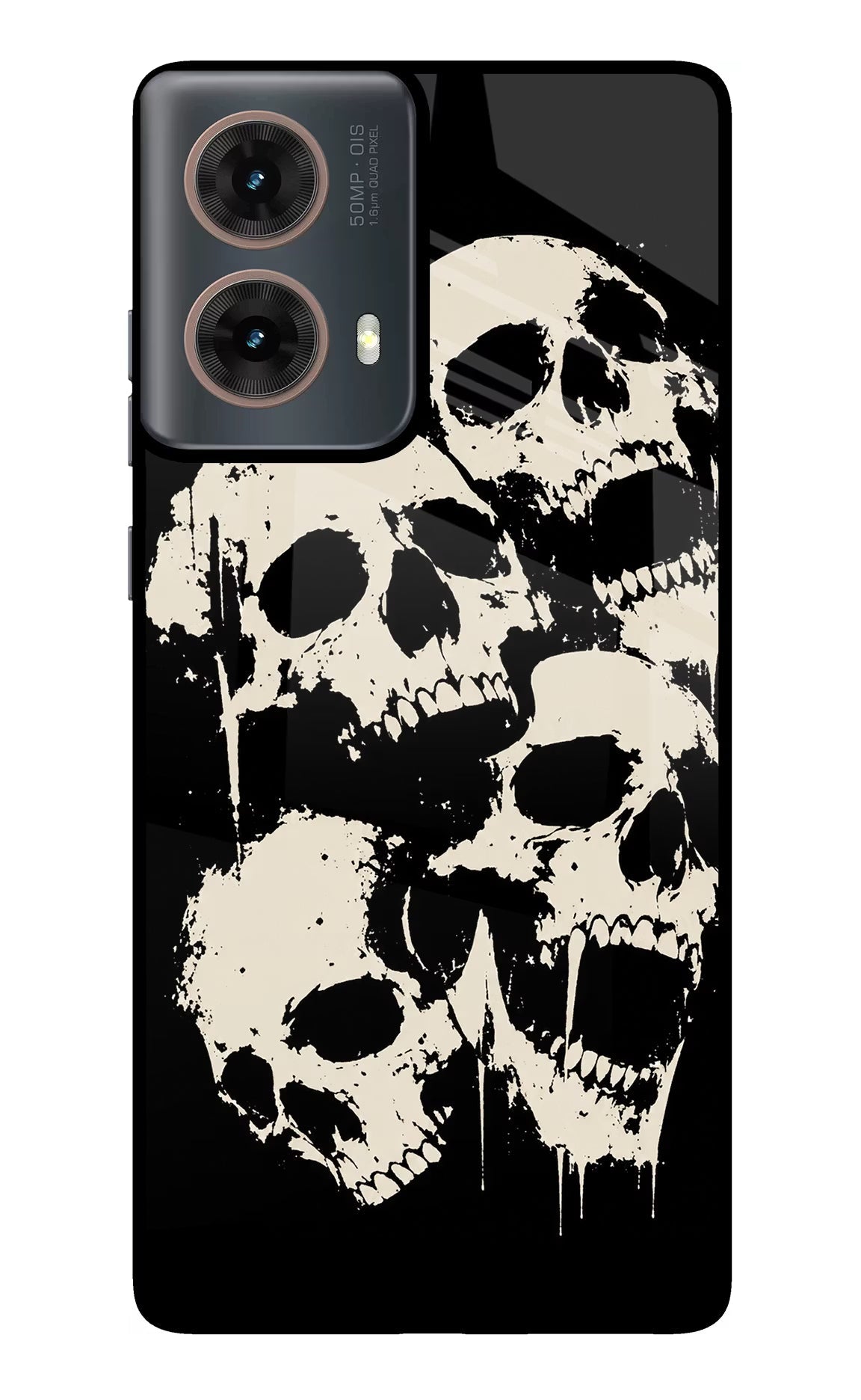 Dead Stack Motorola G85 Glass Case Back Cover by Casekaro