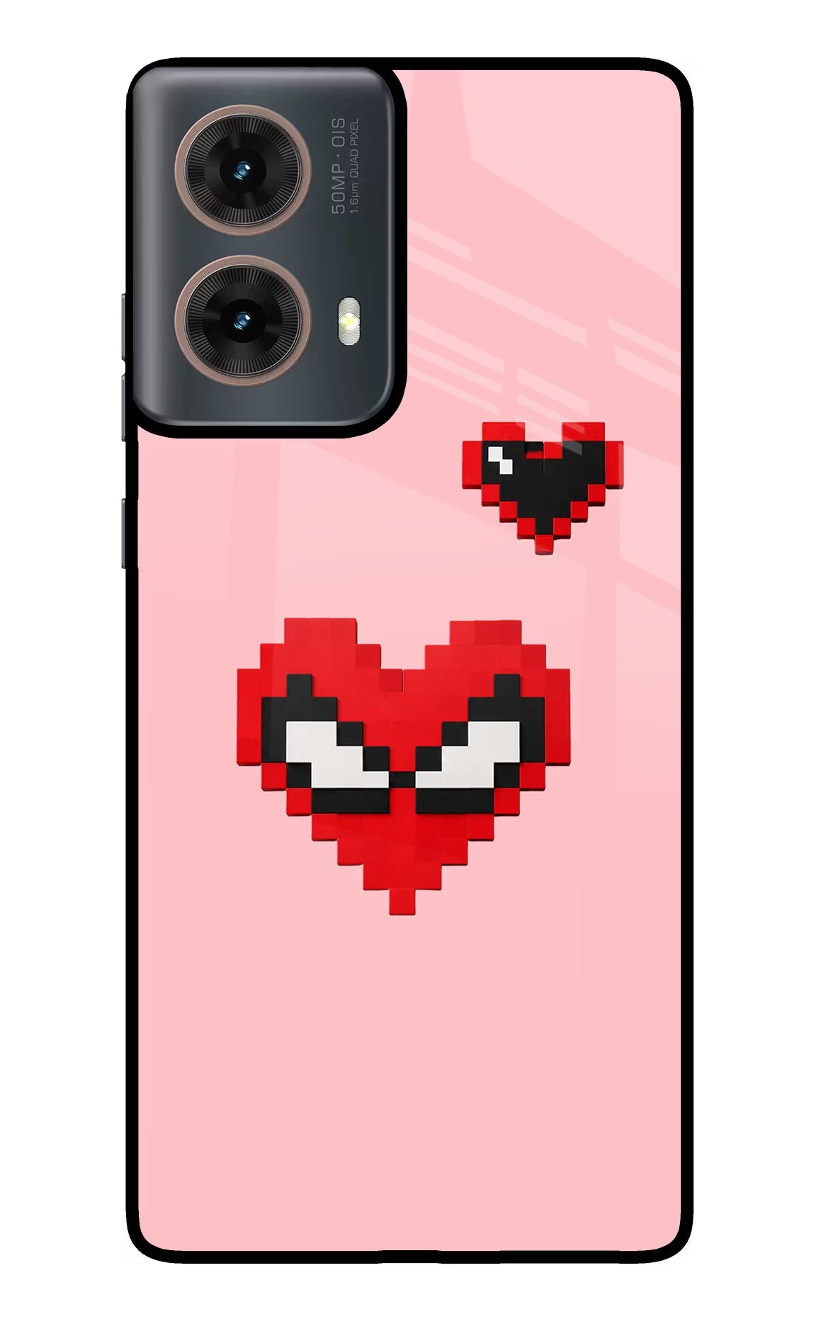 Gwen Heart Motorola G85 Glass Case Back Cover by Casekaro