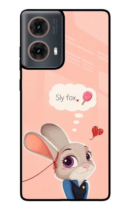 Judy Charm Motorola G85 Glass Case Back Cover by Casekaro