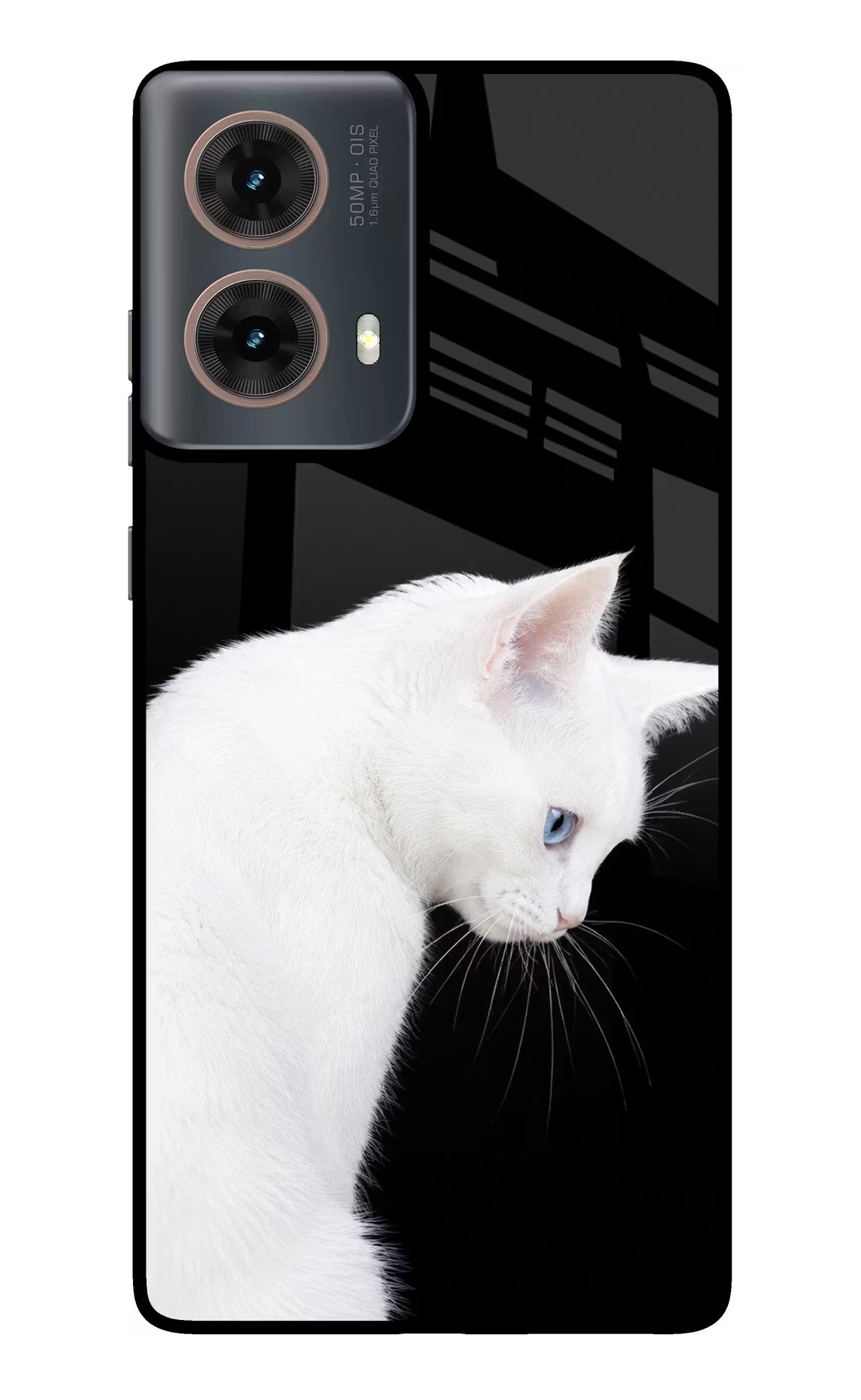 Snow Gaze Motorola G85 Glass Case Back Cover by Casekaro