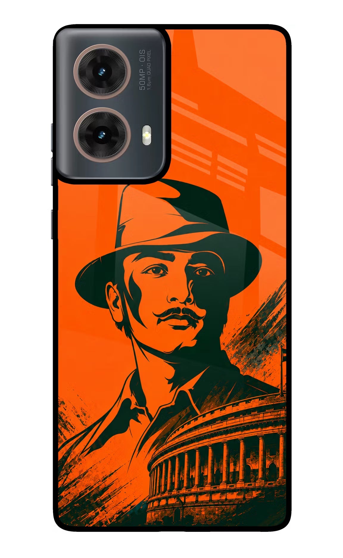 Bhagat Singh Legacy Motorola G85 Glass Case Back Cover by Casekaro