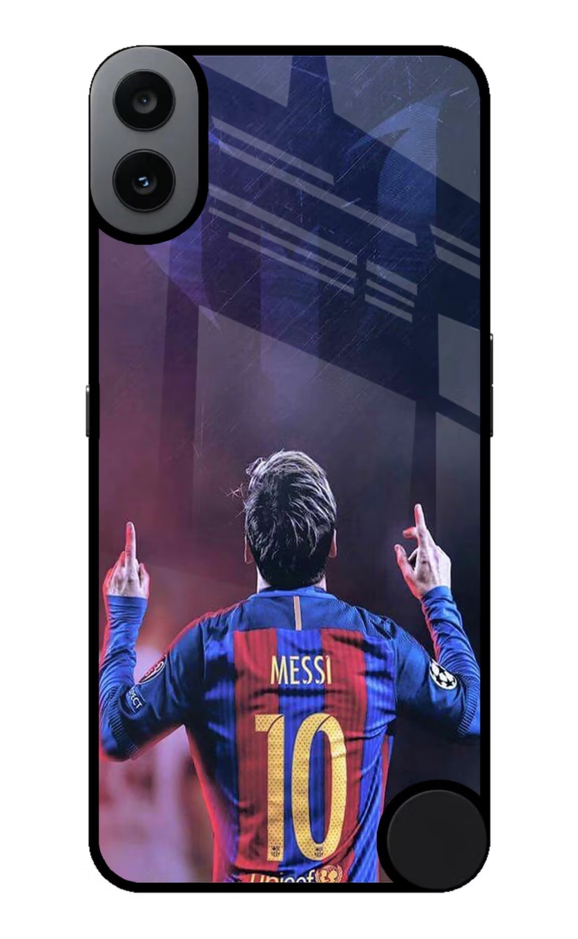 Messi CMF by Nothing Phone 1 Glass Case Back Cover by Casekaro