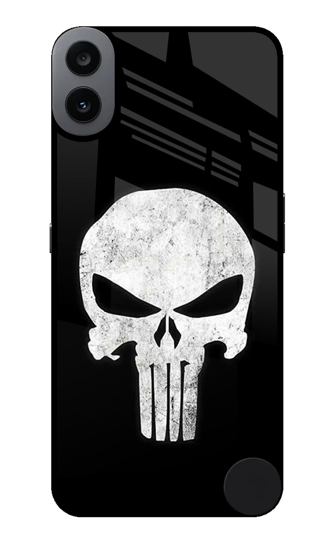 Punisher Skull CMF by Nothing Phone 1 Glass Case Back Cover by Casekaro