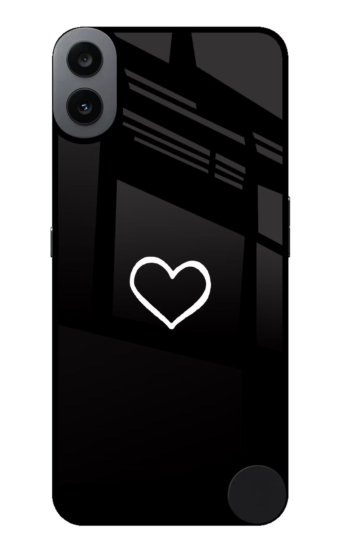 Heart CMF by Nothing Phone 1 Glass Case Back Cover by Casekaro