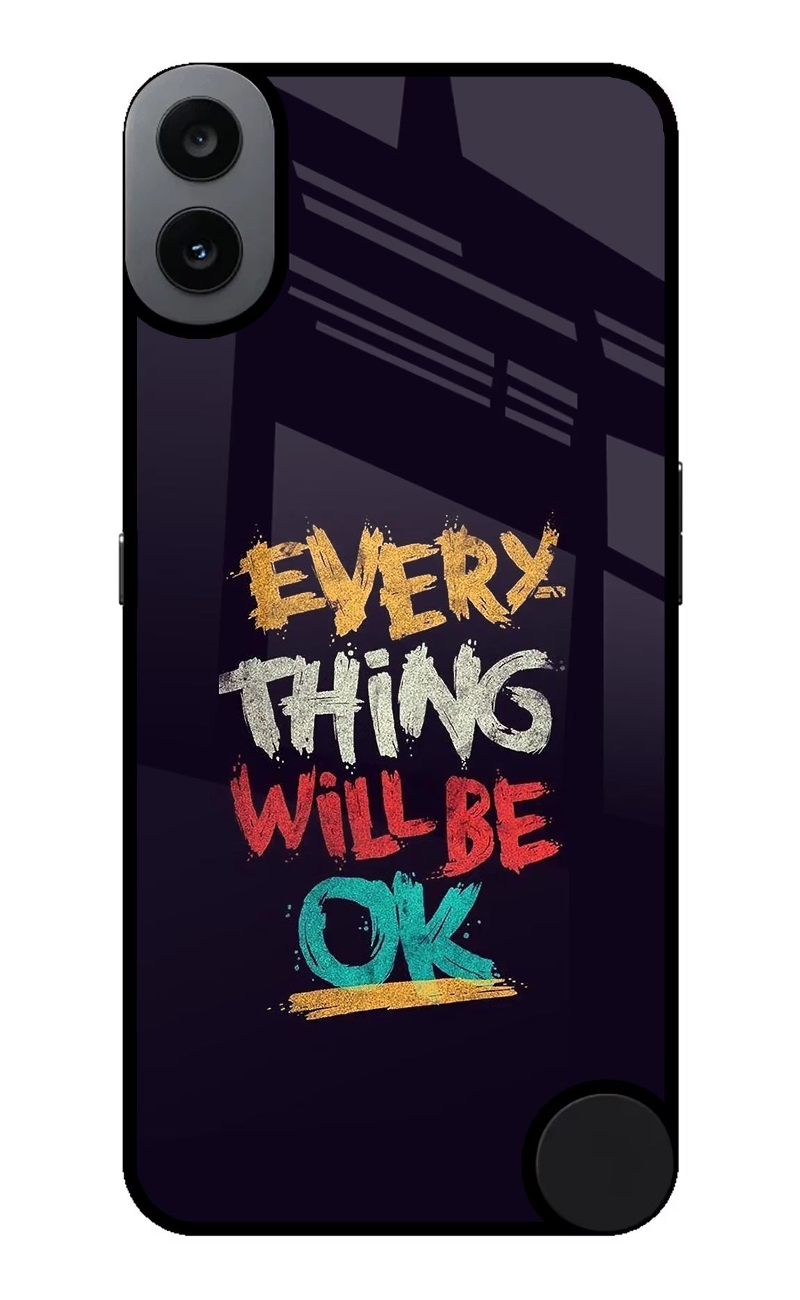 Everything Will Be Ok CMF by Nothing Phone 1 Glass Case Back Cover by Casekaro