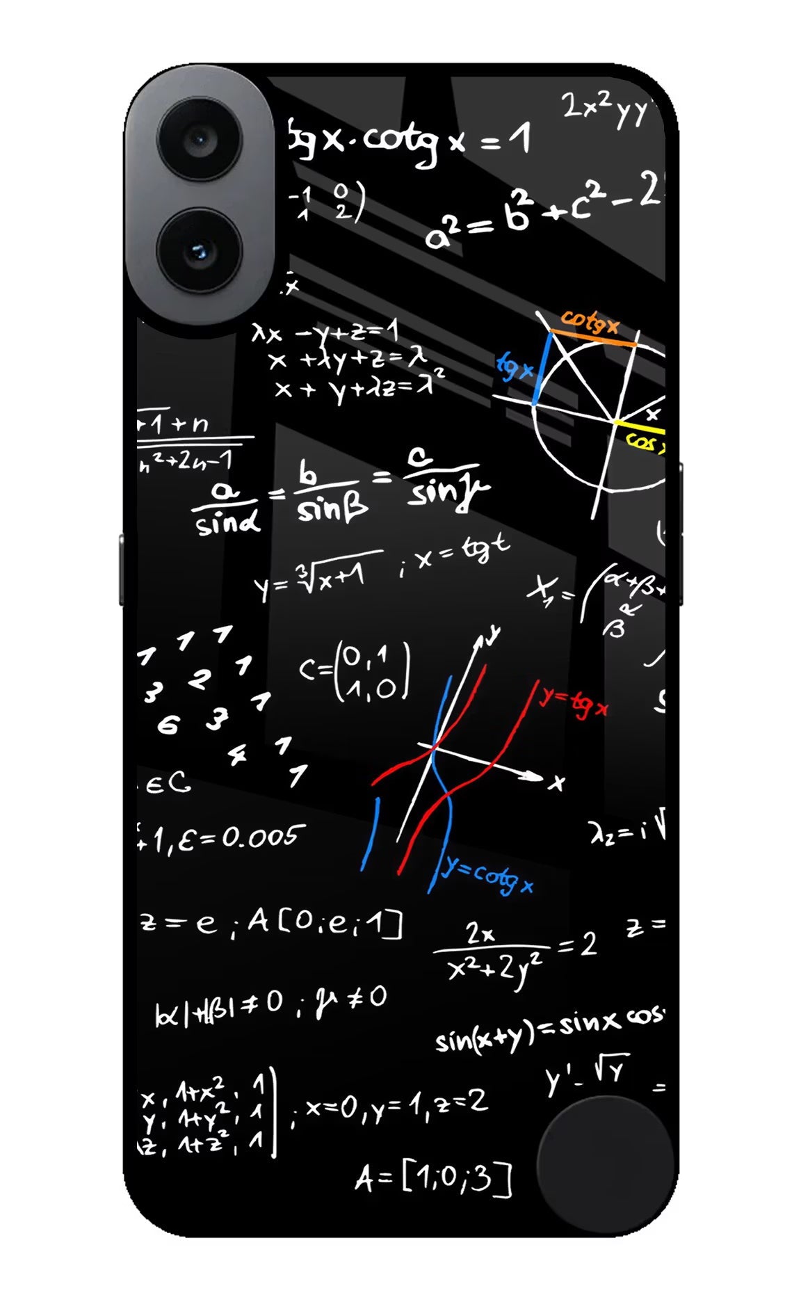 Mathematics Formula CMF by Nothing Phone 1 Glass Case