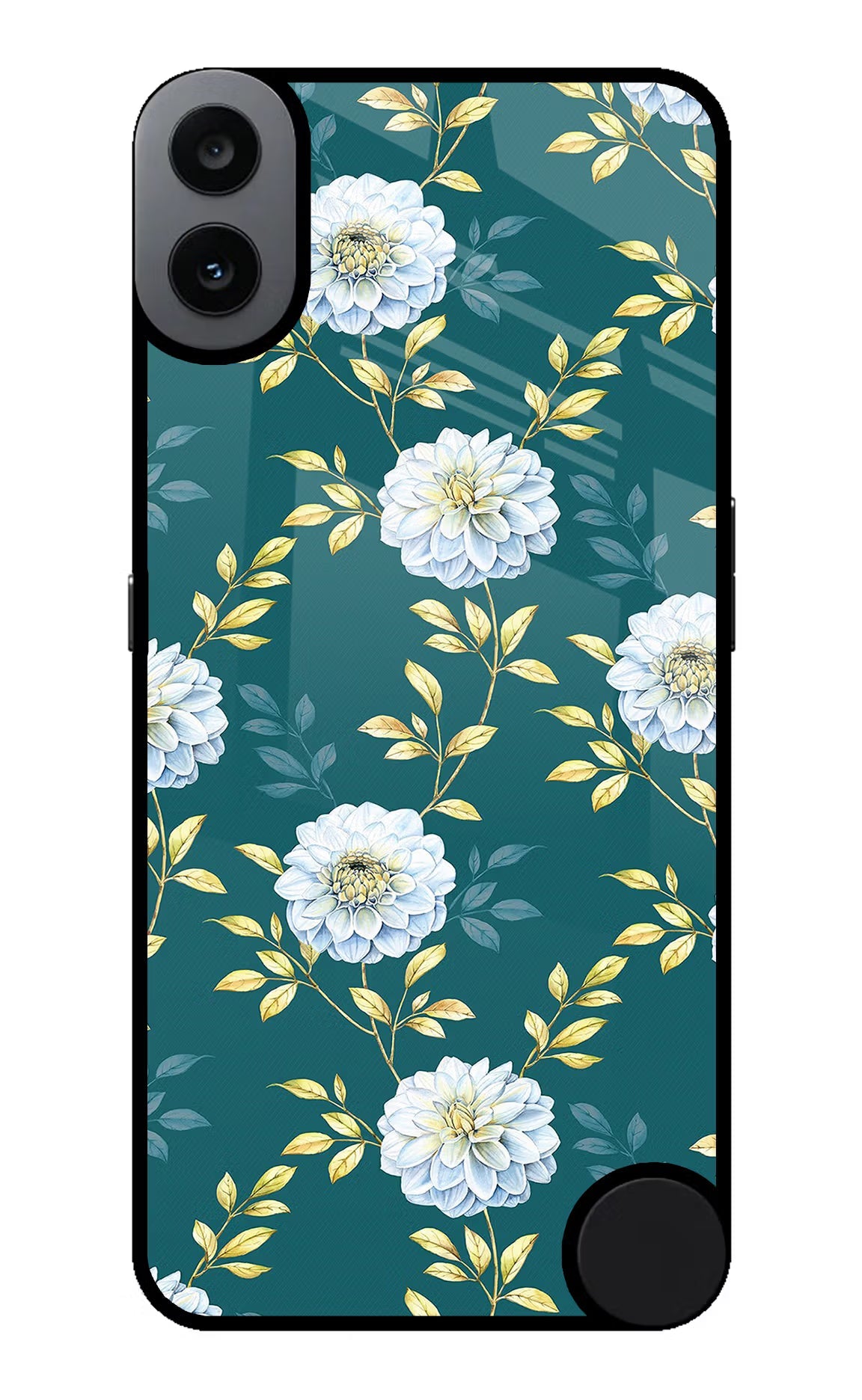 Flowers CMF by Nothing Phone 1 Glass Case Back Cover by Casekaro
