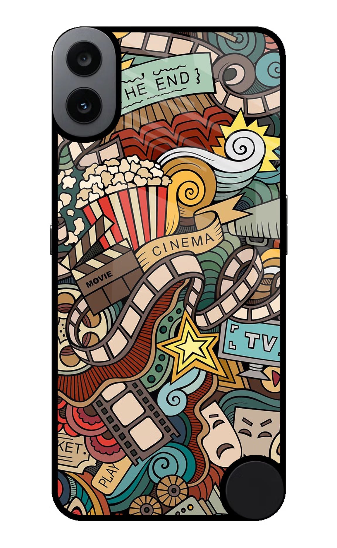 Cinema Abstract CMF by Nothing Phone 1 Glass Case Back Cover by Casekaro