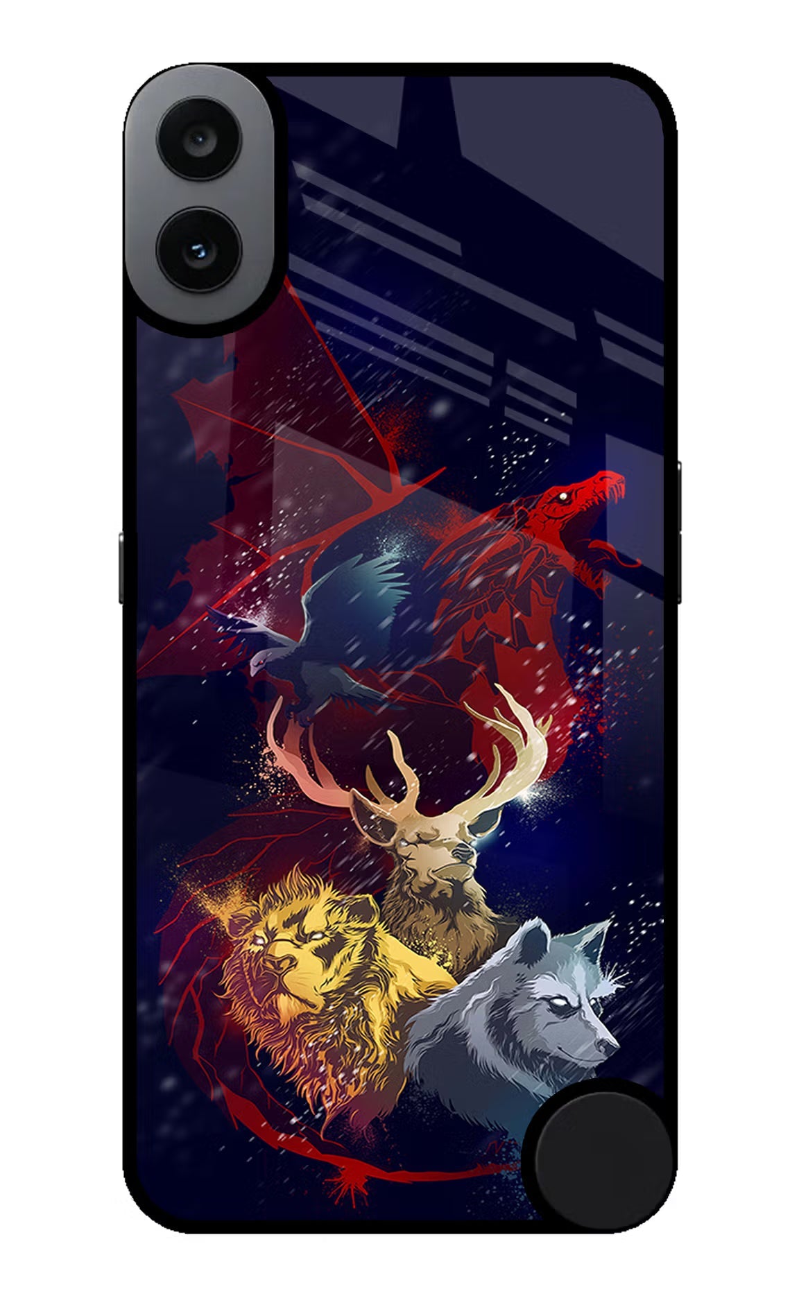 Game Of Thrones CMF by Nothing Phone 1 Glass Case Back Cover by Casekaro