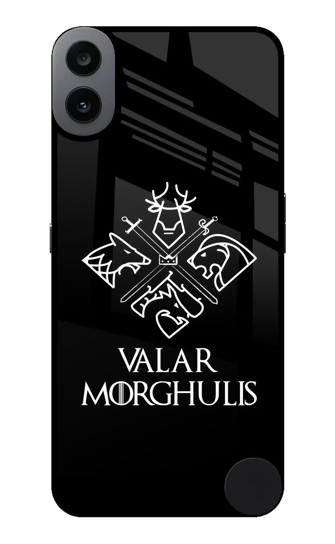 Valar Morghulis | Game Of Thrones CMF by Nothing Phone 1 Glass Case Back Cover by Casekaro