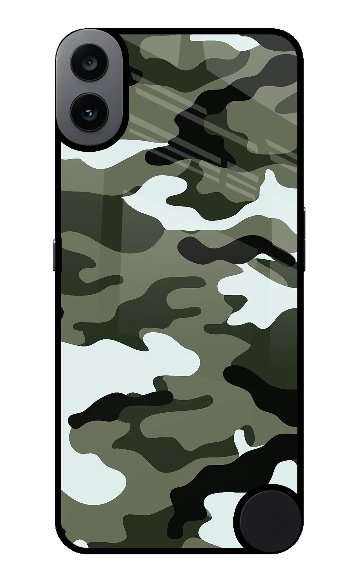 Camouflage CMF by Nothing Phone 1 Glass Case Back Cover by Casekaro