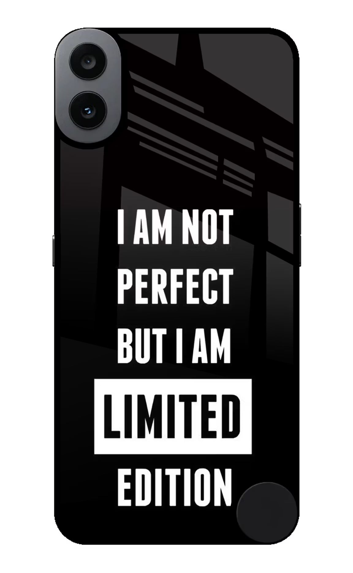 I Am Not Perfect But I Am Limited Edition CMF by Nothing Phone 1 Glass Case Back Cover by Casekaro