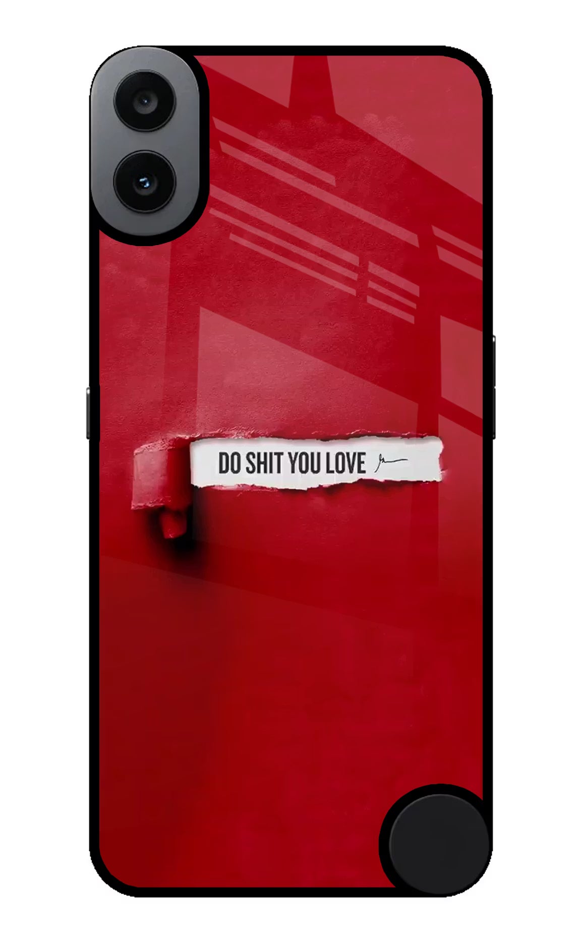 Do Shit You Love CMF by Nothing Phone 1 Glass Case Back Cover by Casekaro