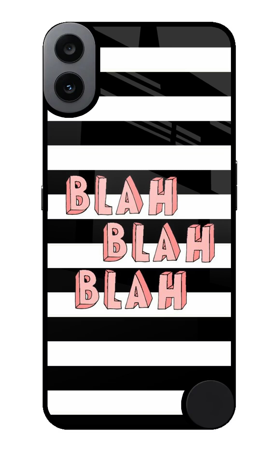 Blah Blah Blah CMF by Nothing Phone 1 Glass Case Back Cover by Casekaro