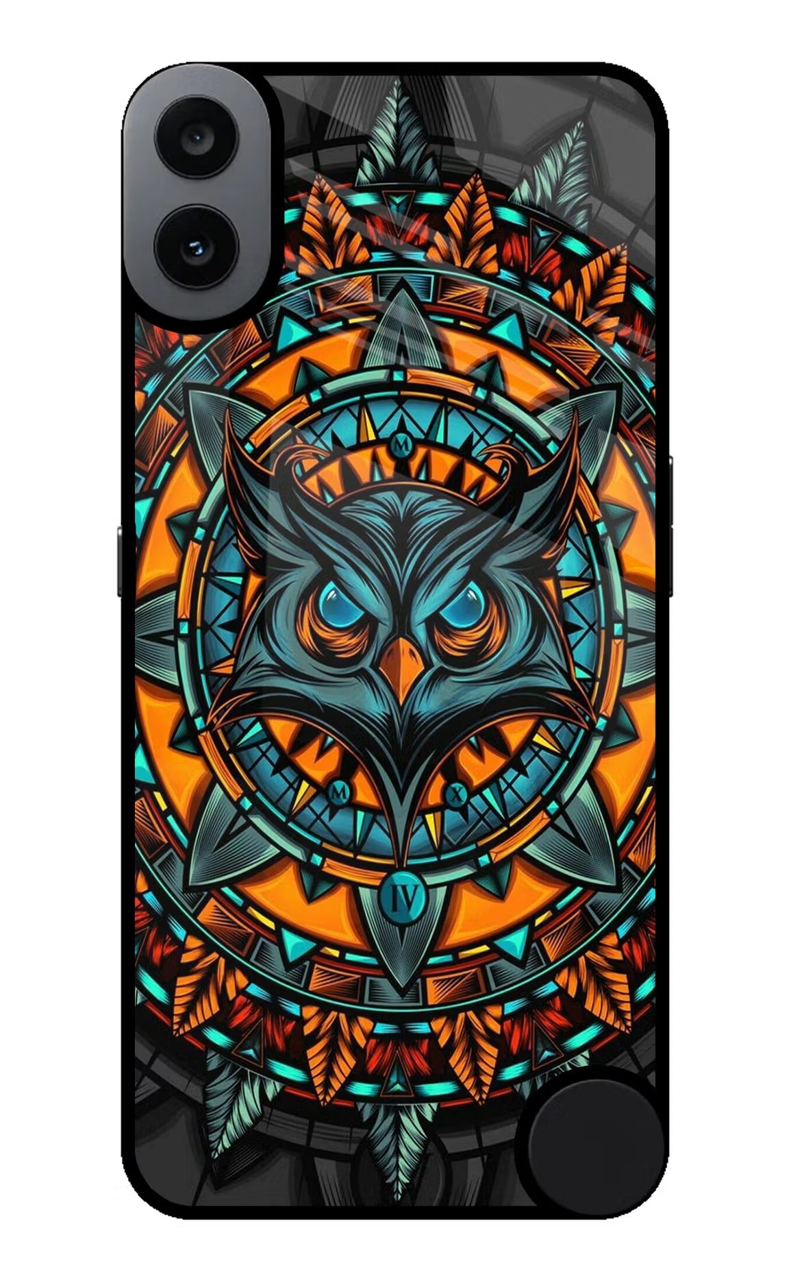 Angry Owl Art CMF by Nothing Phone 1 Glass Case Back Cover by Casekaro