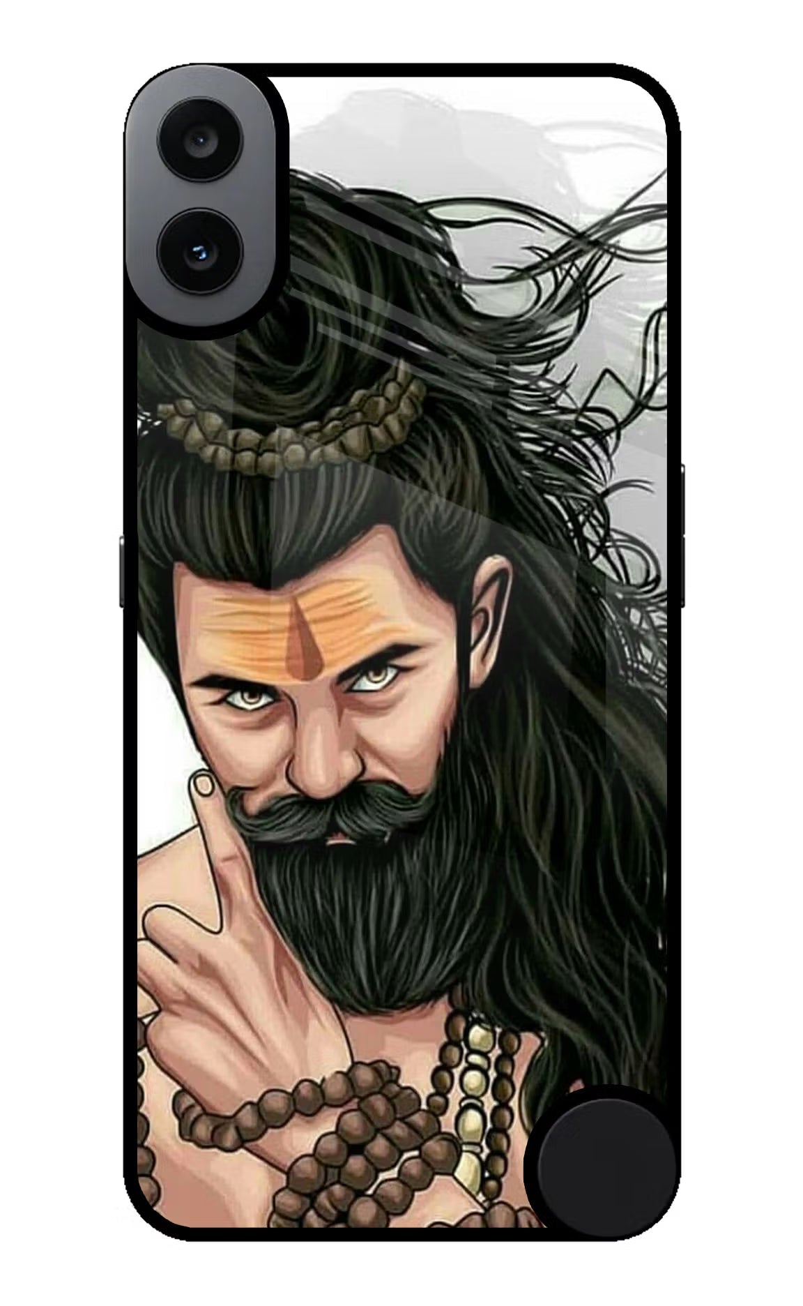 Mahadev CMF by Nothing Phone 1 Glass Case Back Cover by Casekaro