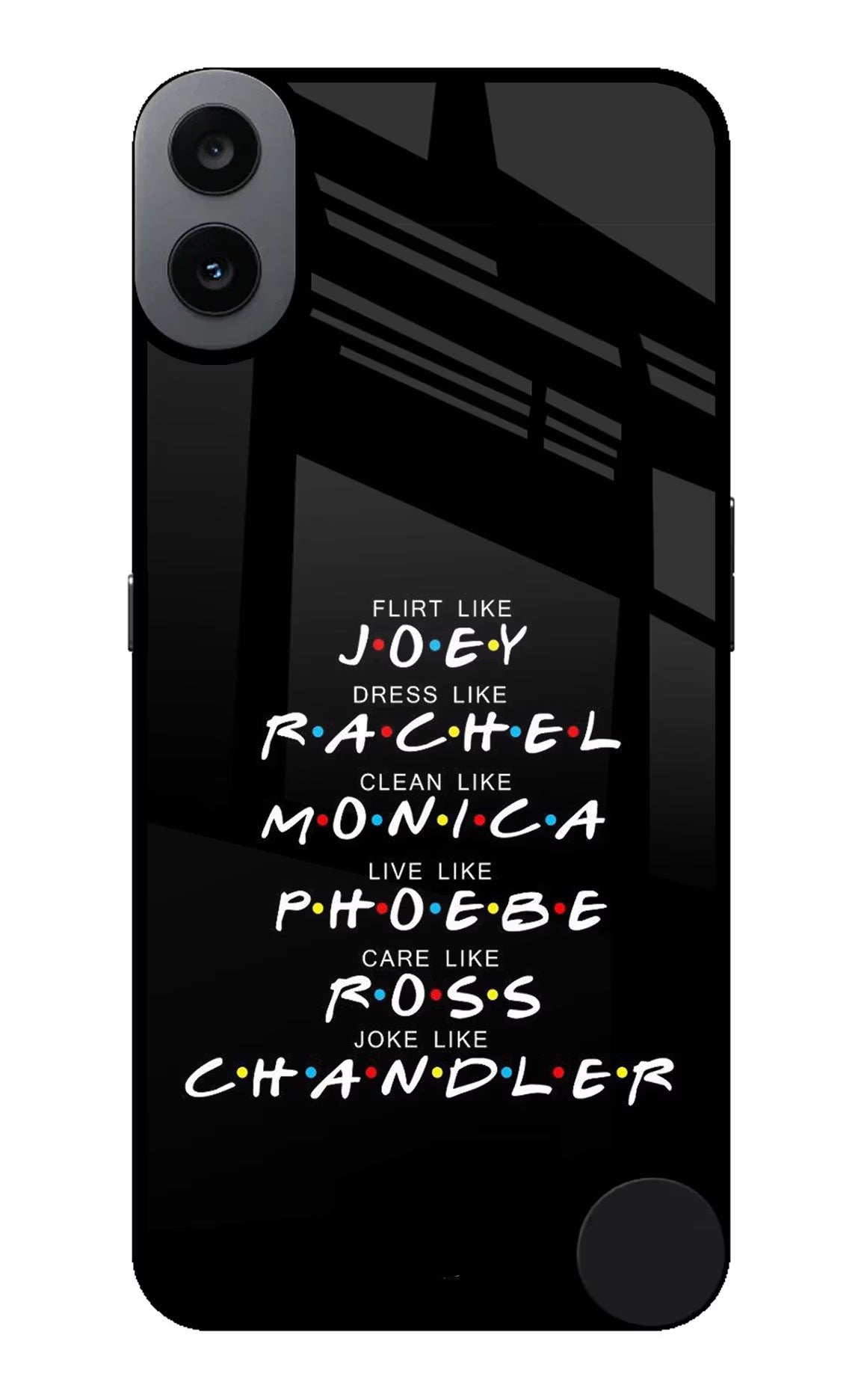 FRIENDS Character CMF by Nothing Phone 1 Glass Case Back Cover by Casekaro
