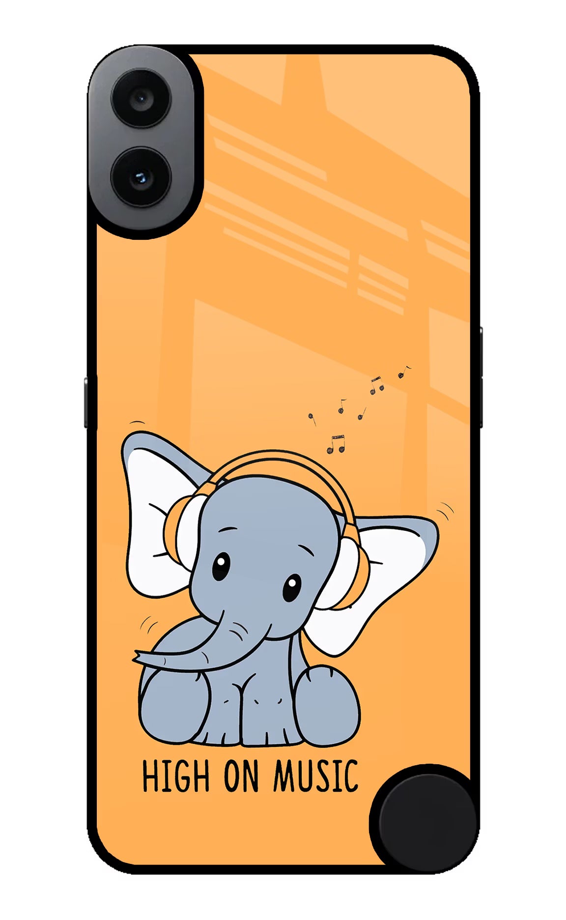 High On Music CMF by Nothing Phone 1 Glass Case Back Cover by Casekaro