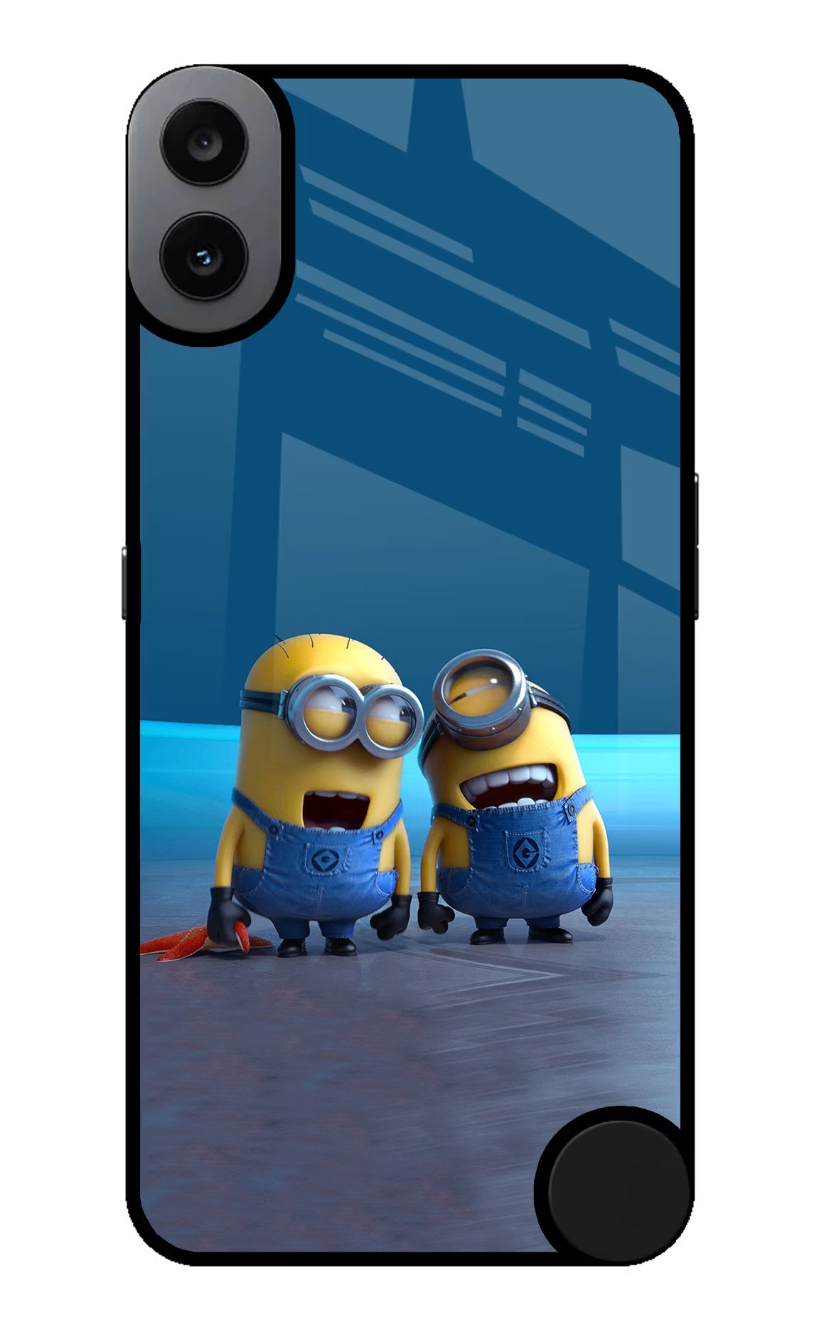 Minion Laughing CMF by Nothing Phone 1 Glass Case Back Cover by Casekaro