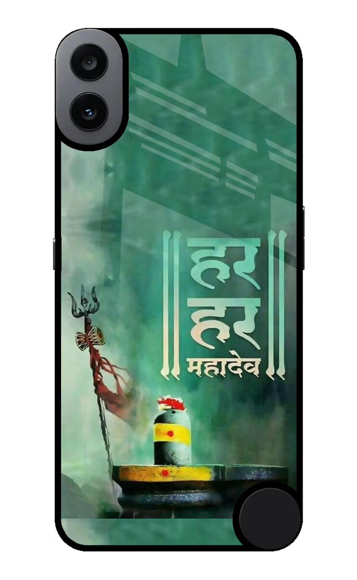 Har Har Mahadev Shivling CMF by Nothing Phone 1 Glass Case