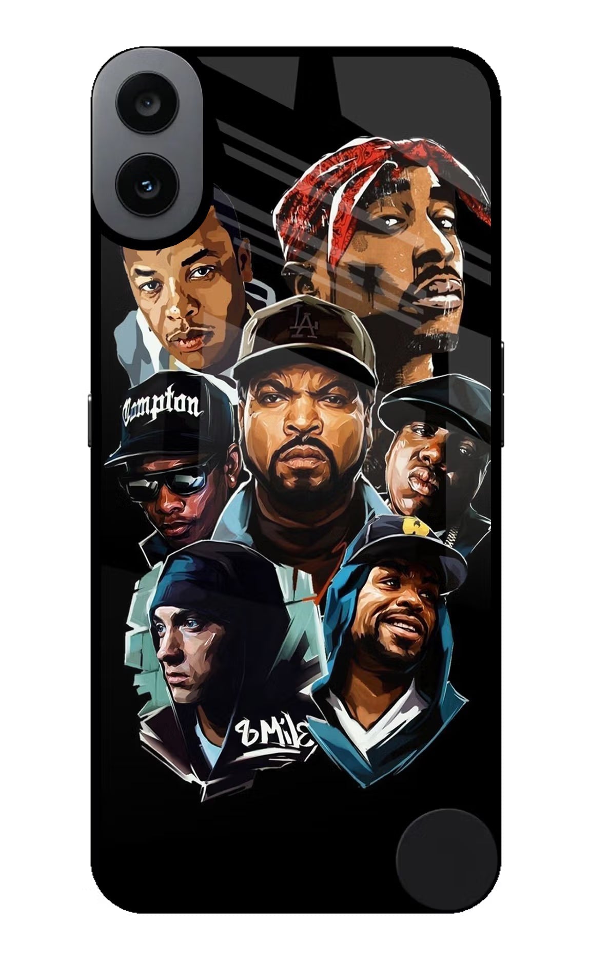 Rappers CMF by Nothing Phone 1 Glass Case Back Cover by Casekaro