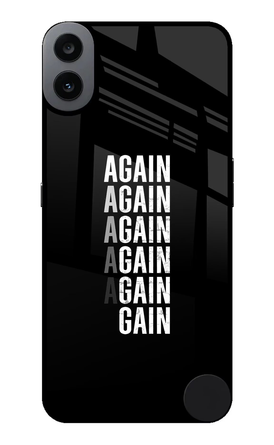 Again Again Gain CMF by Nothing Phone 1 Glass Case Back Cover by Casekaro
