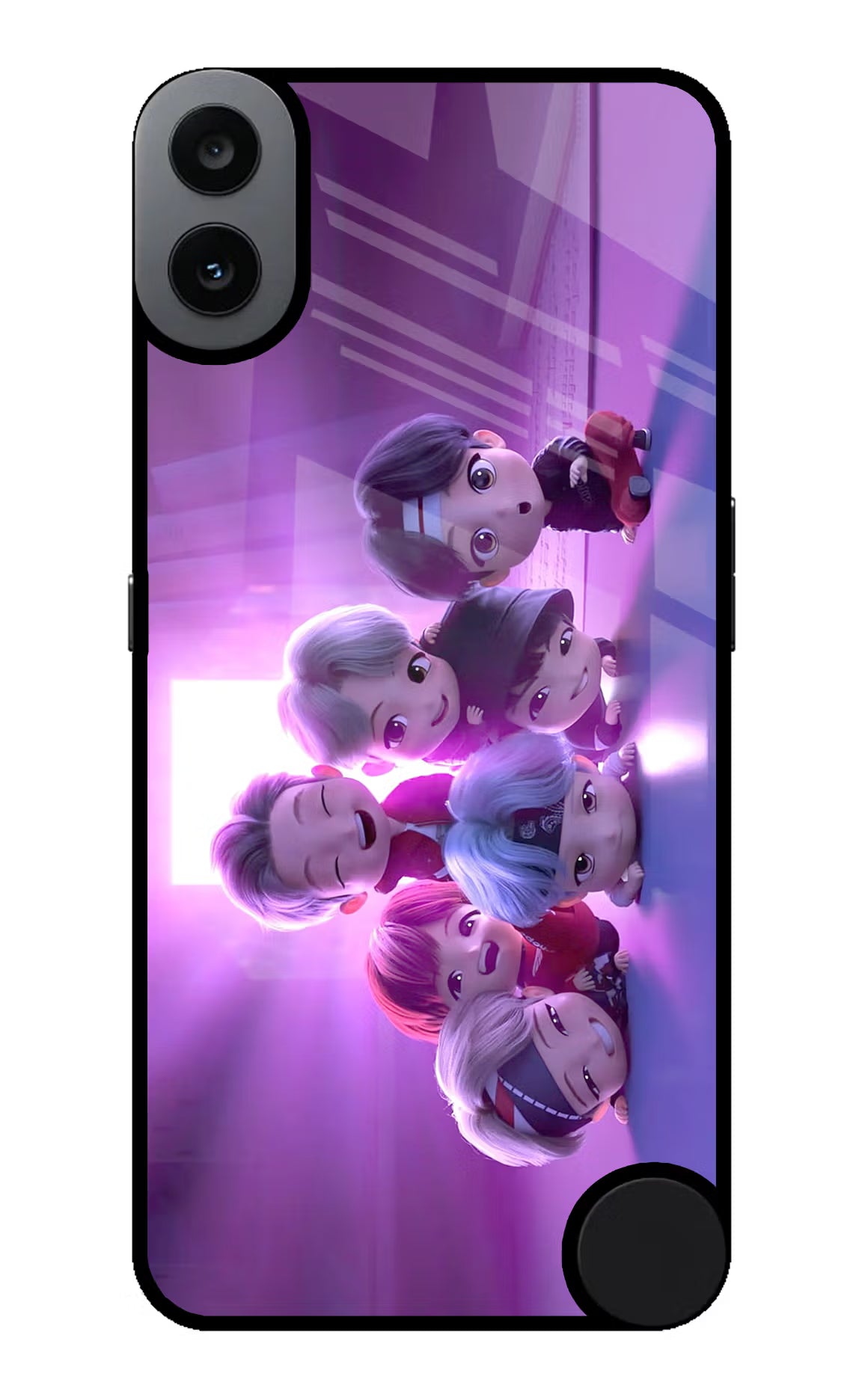 BTS Chibi CMF by Nothing Phone 1 Glass Case Back Cover by Casekaro
