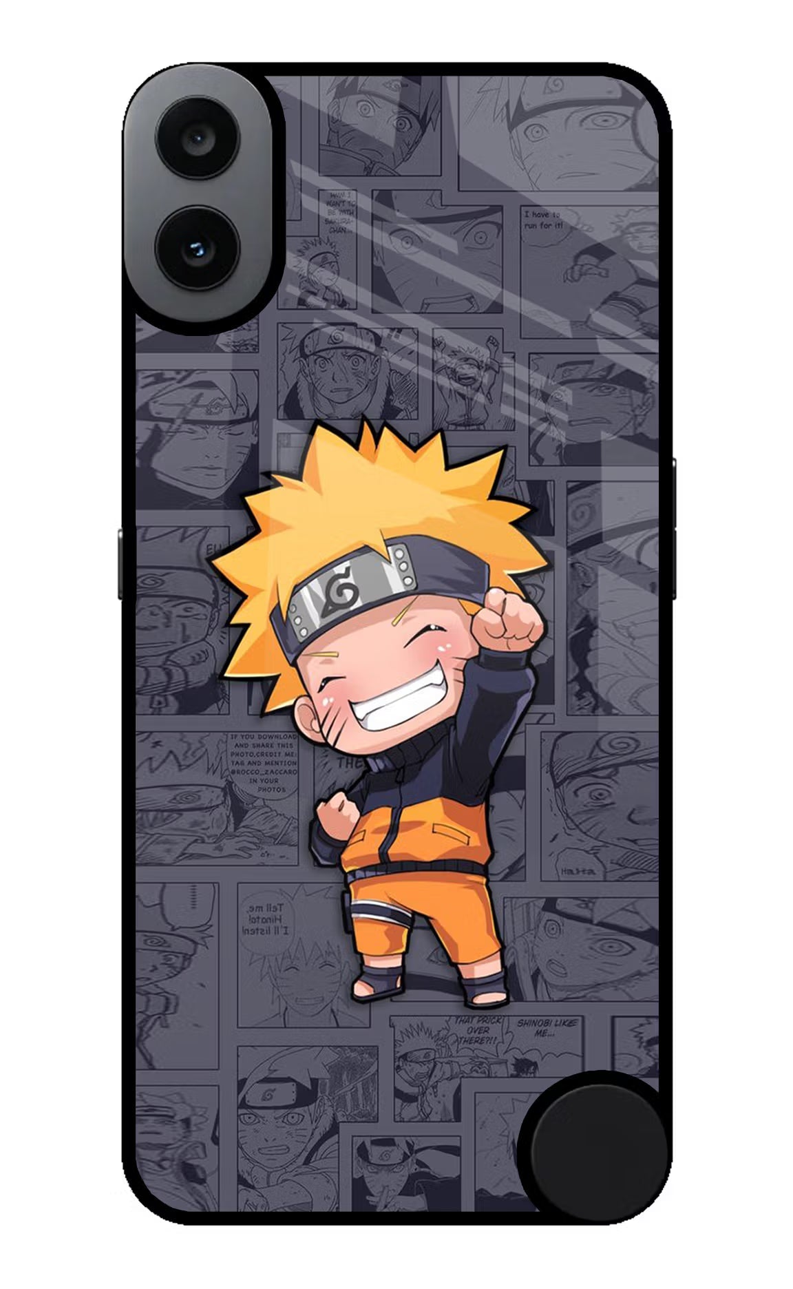 Chota Naruto CMF by Nothing Phone 1 Glass Case Back Cover by Casekaro