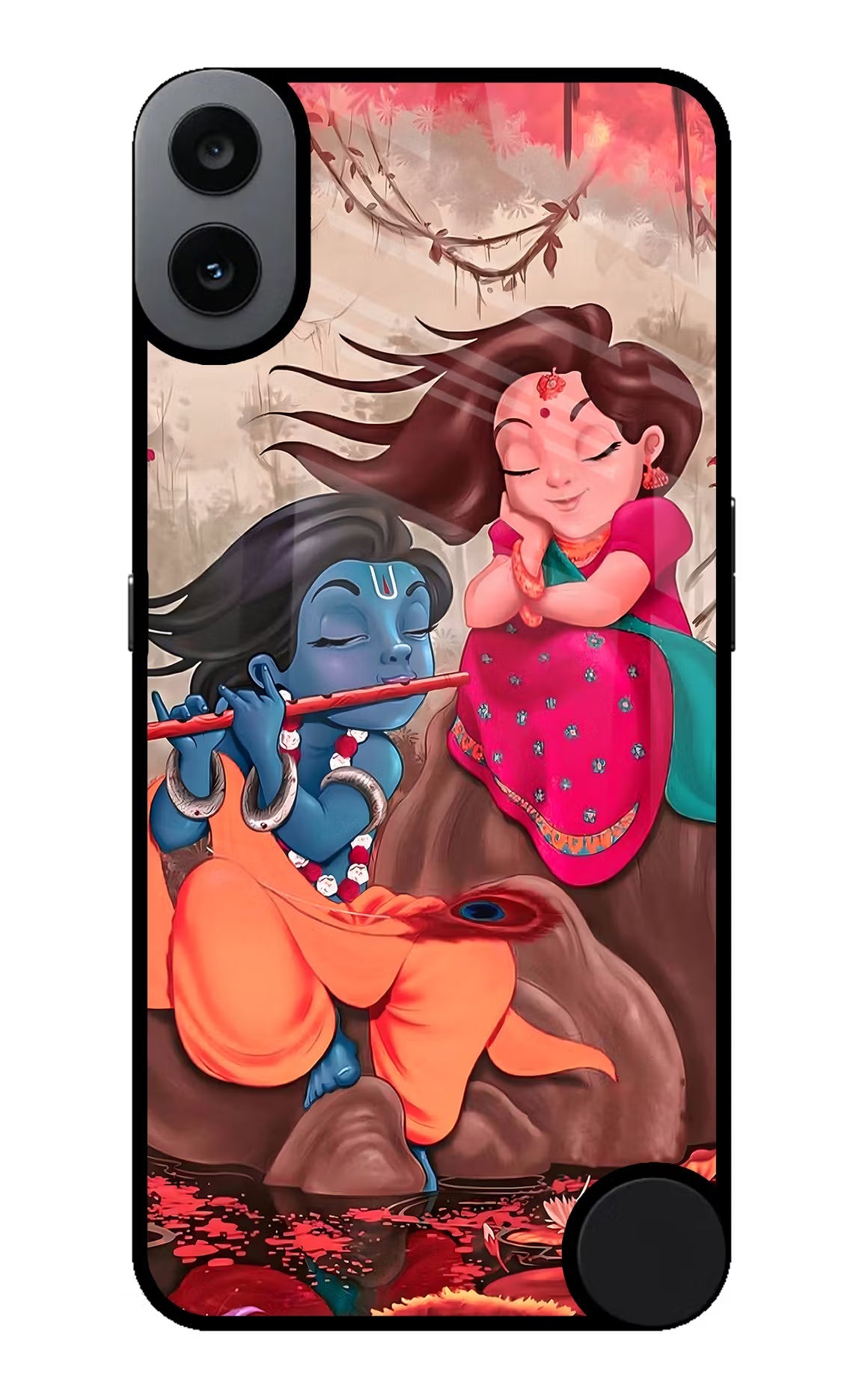 Radhe Krishna CMF by Nothing Phone 1 Glass Case