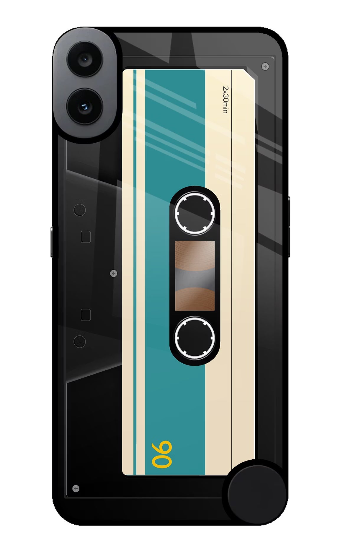 Cassette CMF by Nothing Phone 1 Glass Case Back Cover by Casekaro
