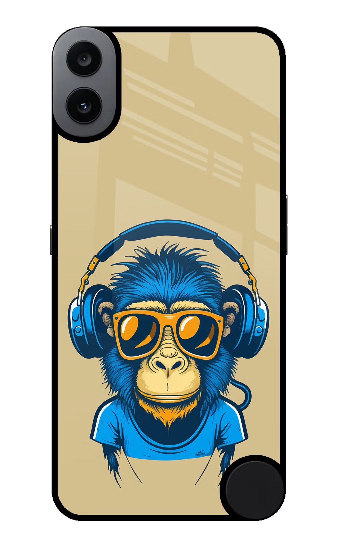 Monkey Headphone CMF by Nothing Phone 1 Glass Case