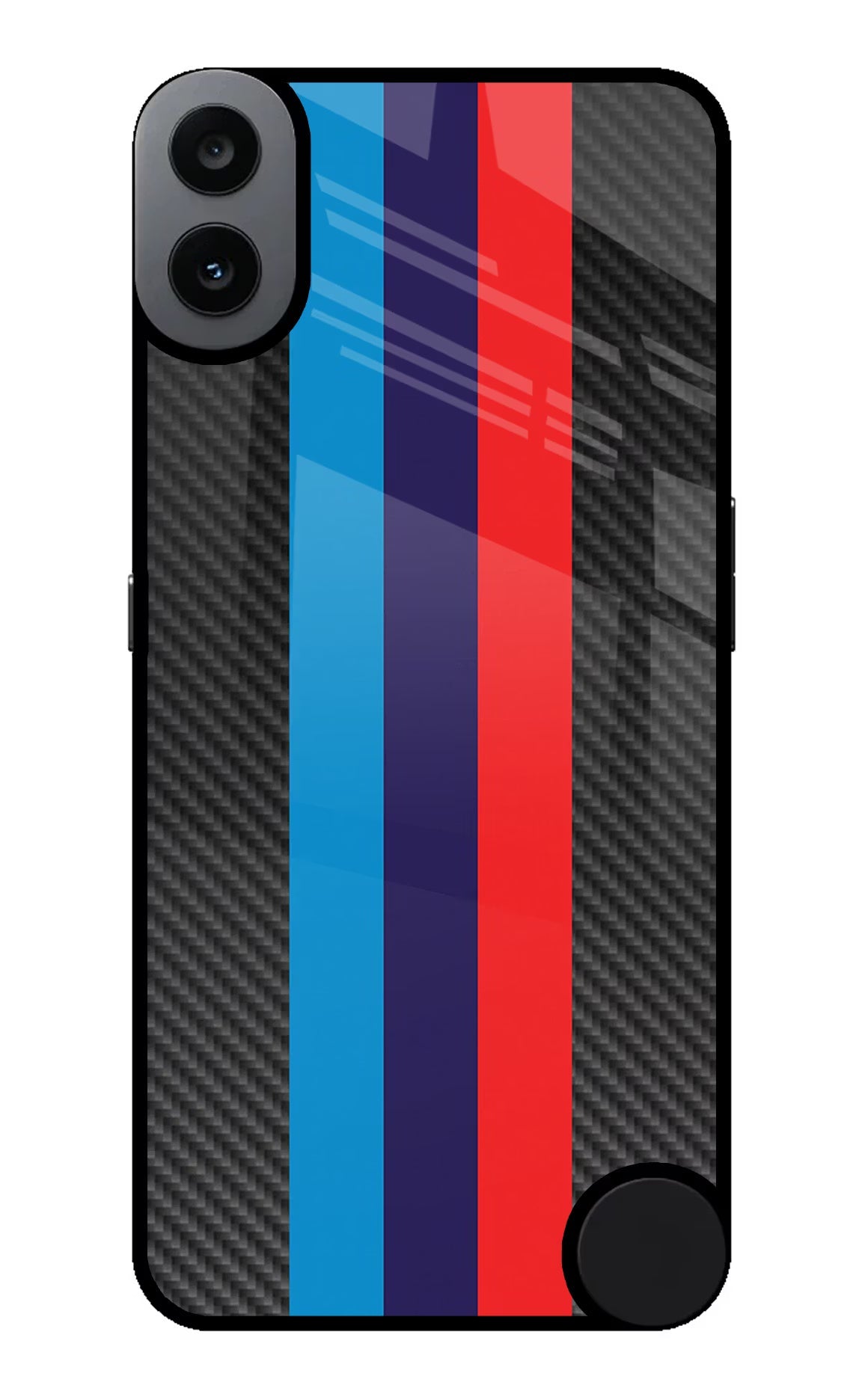 BMW Stripes Pattern CMF by Nothing Phone 1 Glass Case Back Cover by Casekaro