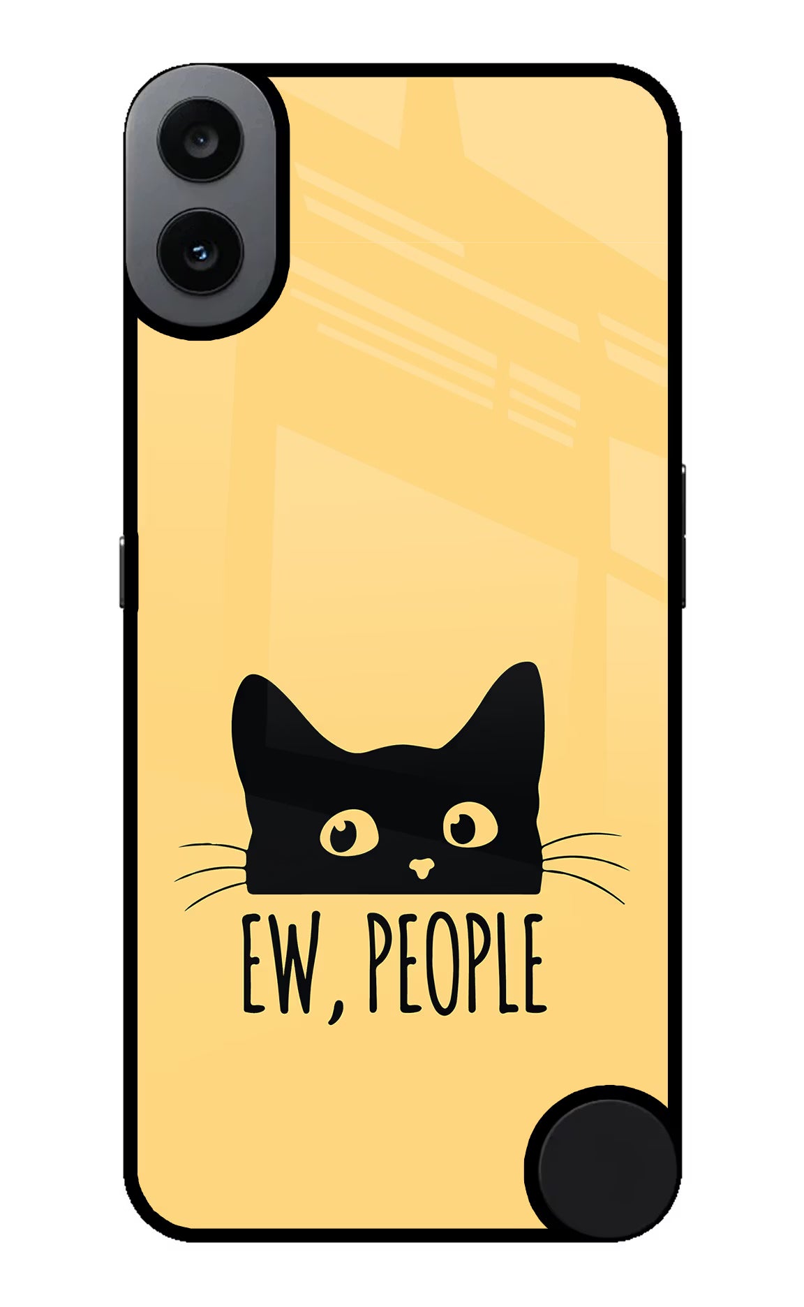 Ew People Catitude CMF by Nothing Phone 1 Glass Case Back Cover by Casekaro