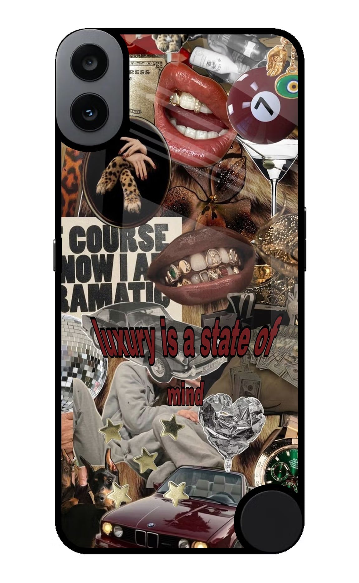 Luxury CMF by Nothing Phone 1 Glass Case Back Cover by Casekaro