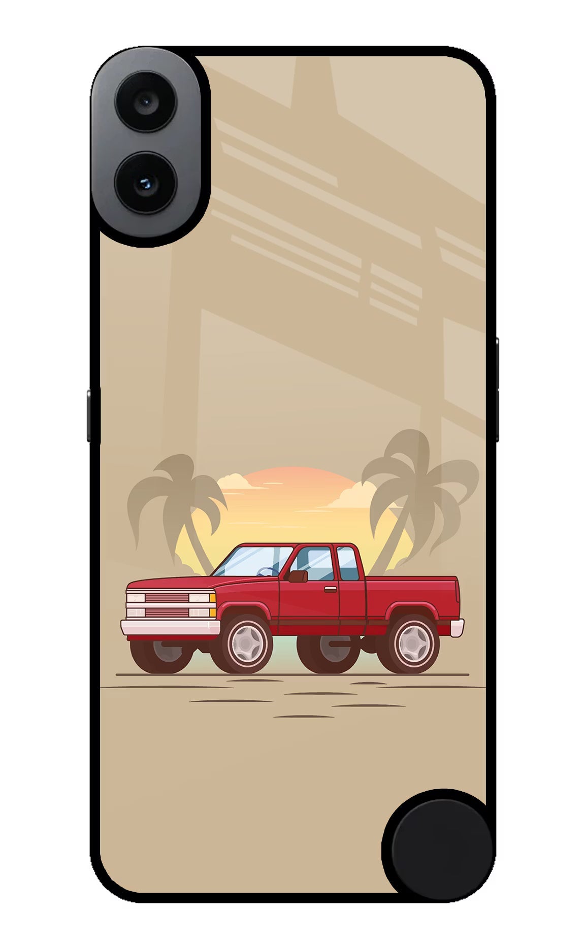 Desert Classic Drive CMF by Nothing Phone 1 Glass Case Back Cover by Casekaro