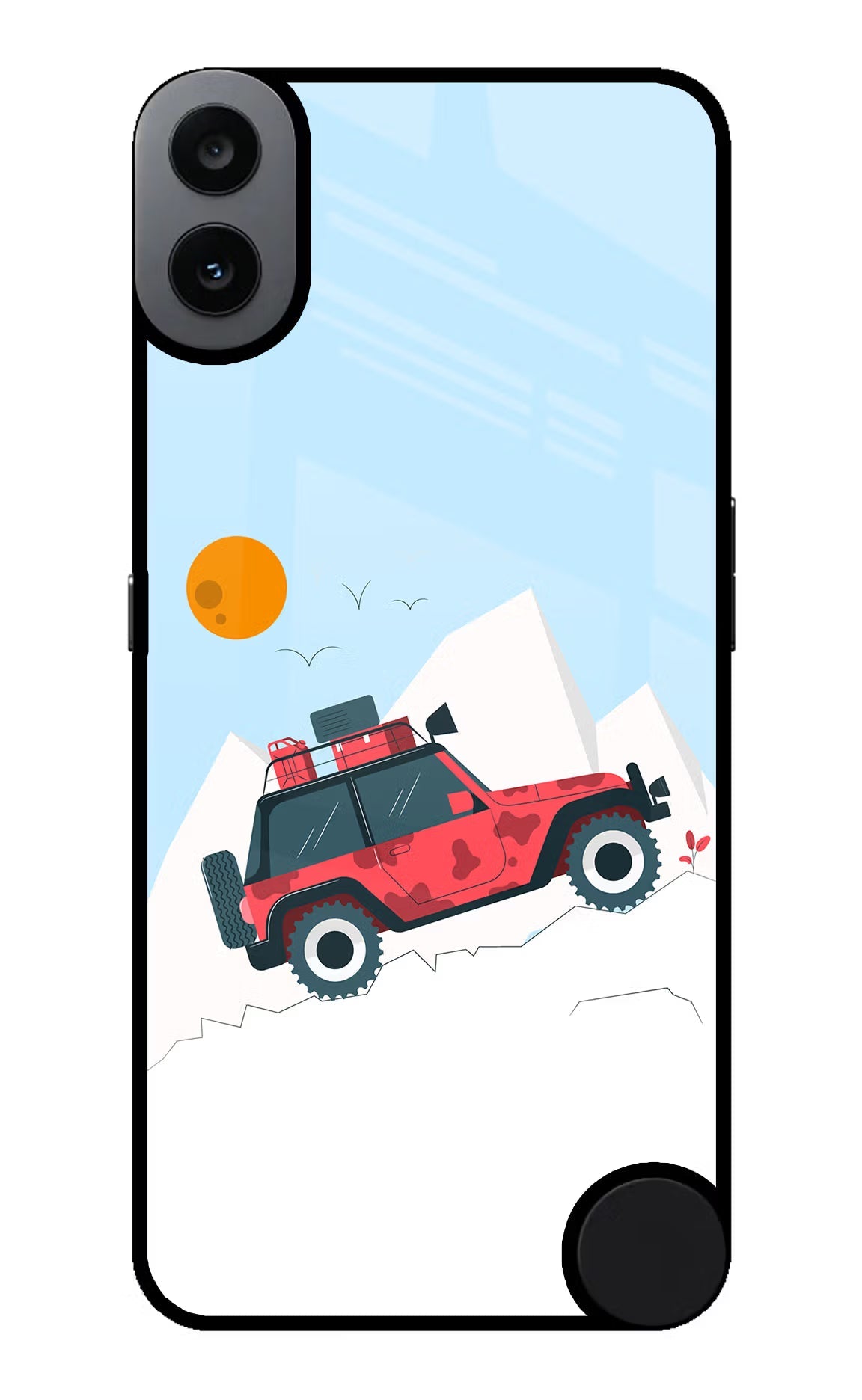Mountain Trail Beast CMF by Nothing Phone 1 Glass Case Back Cover by Casekaro