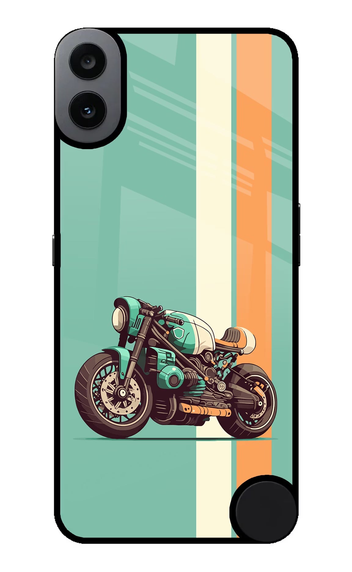 Striped Moto Drift CMF by Nothing Phone 1 Glass Case